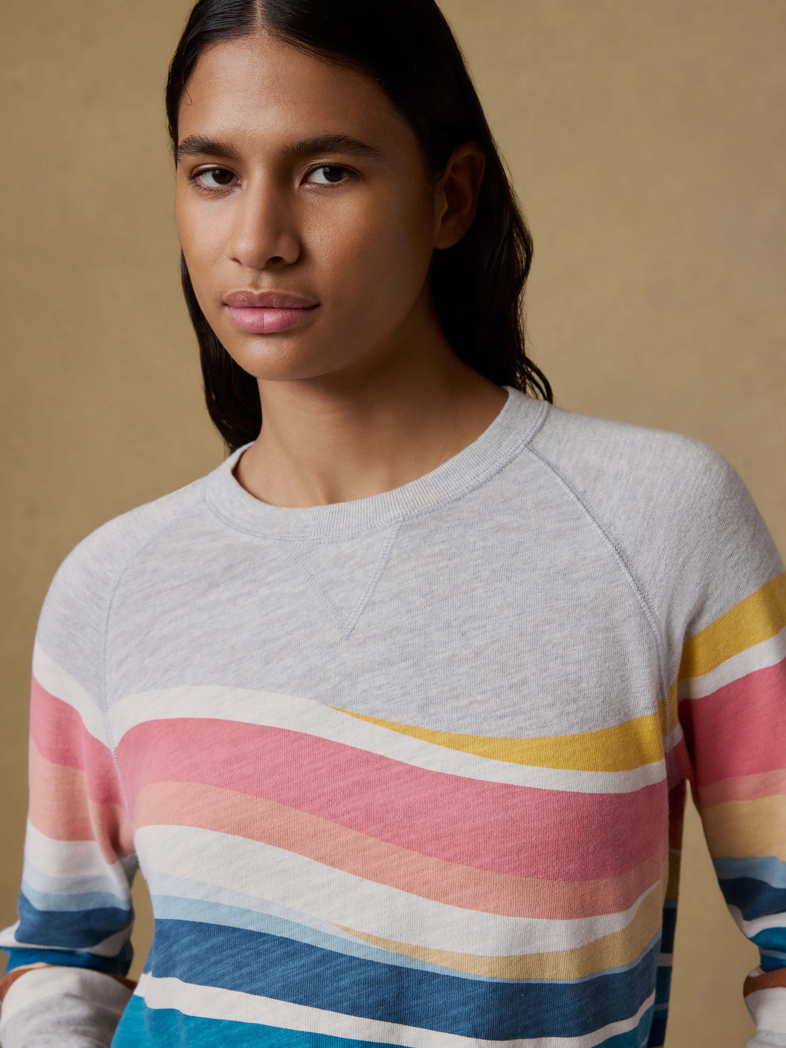 Sunwashed Organic Crewneck - Soleil Waves | Faherty Brand