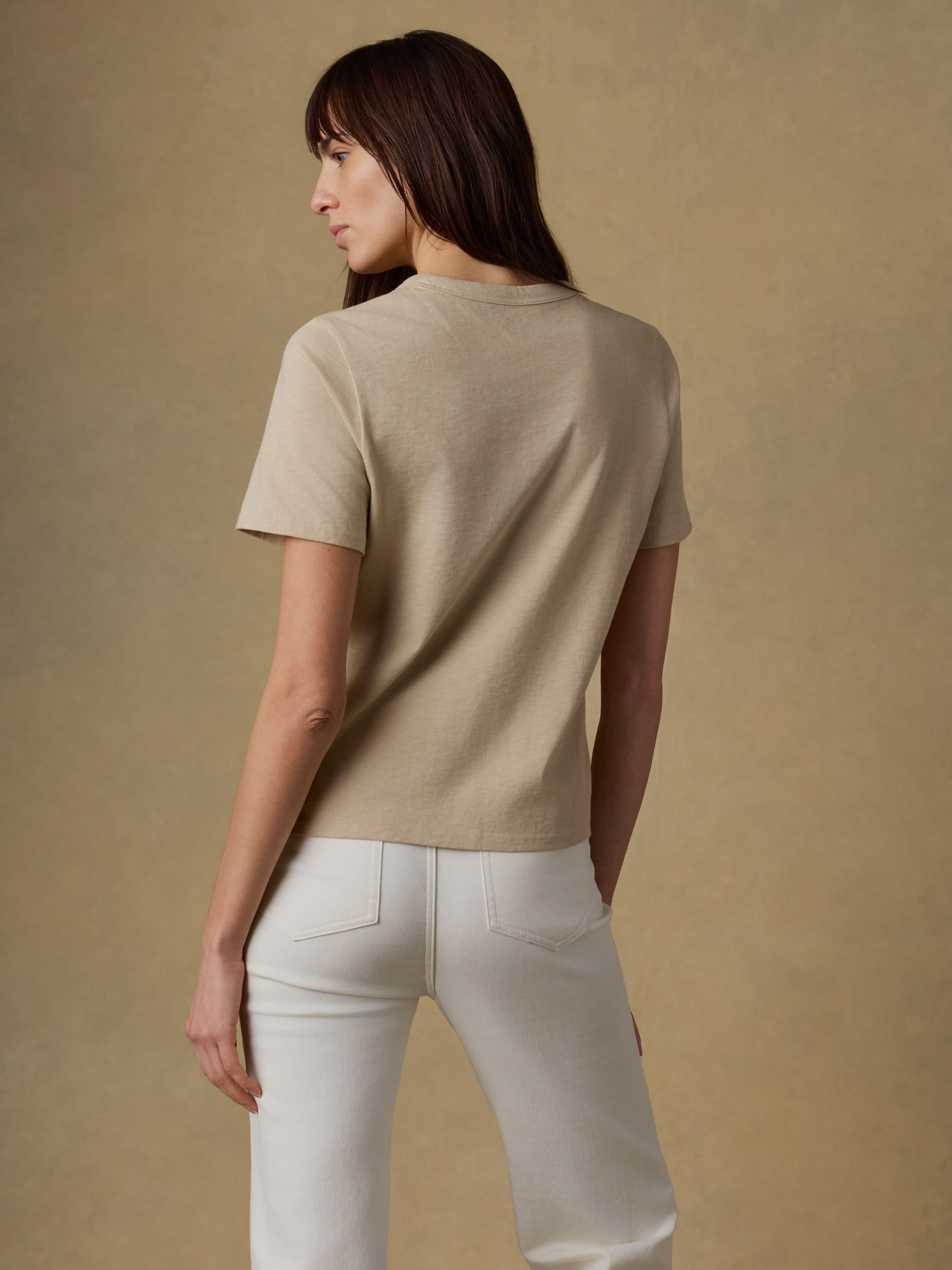 Sunwashed Regenerative Tee - White Pepper | Faherty Brand