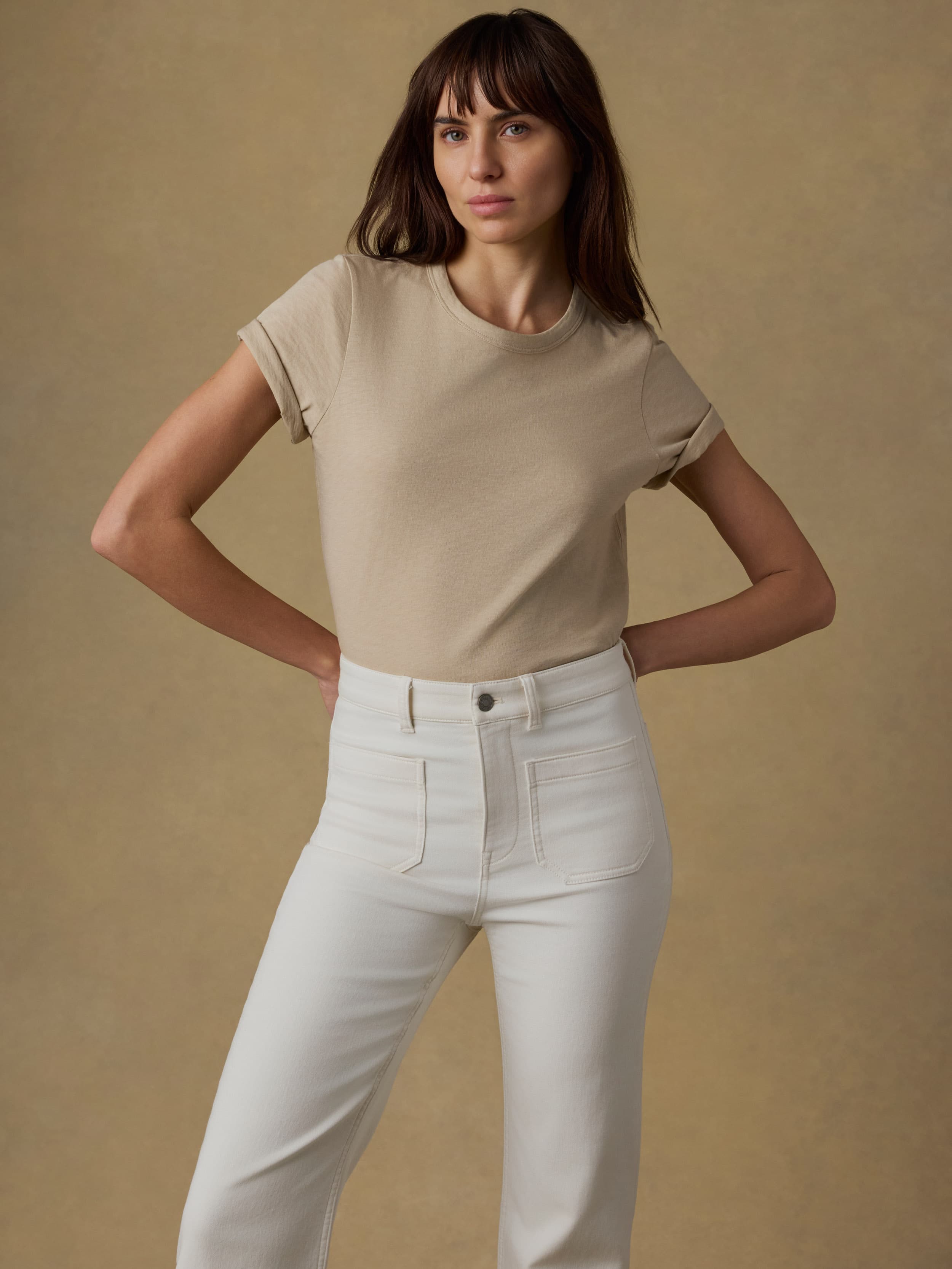 Sunwashed Regenerative Tee - White Pepper | Faherty Brand
