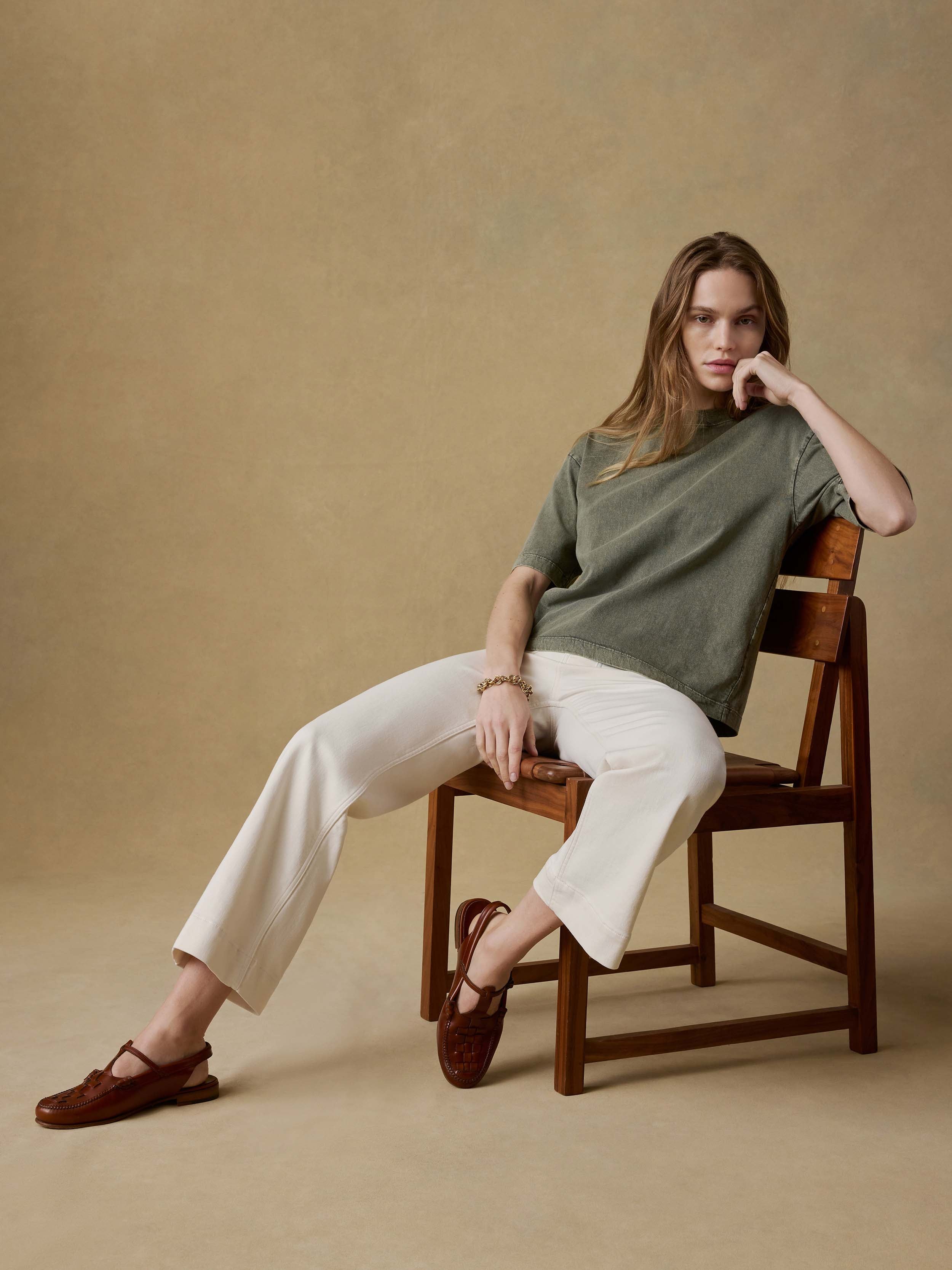 Recycled Cotton Vintage Tee - Island Olive | Faherty Brand