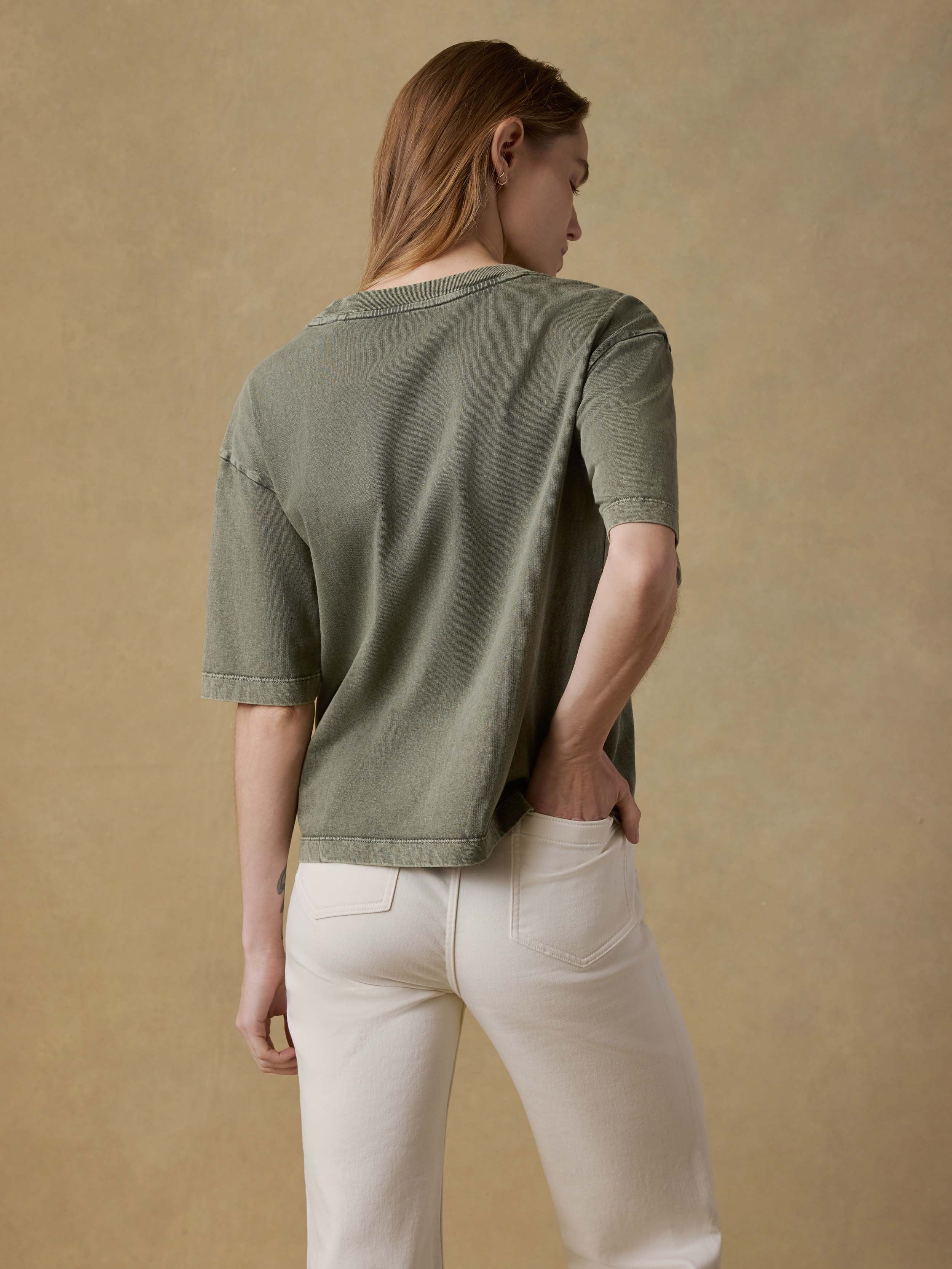Recycled Cotton Vintage Tee - Island Olive | Faherty Brand