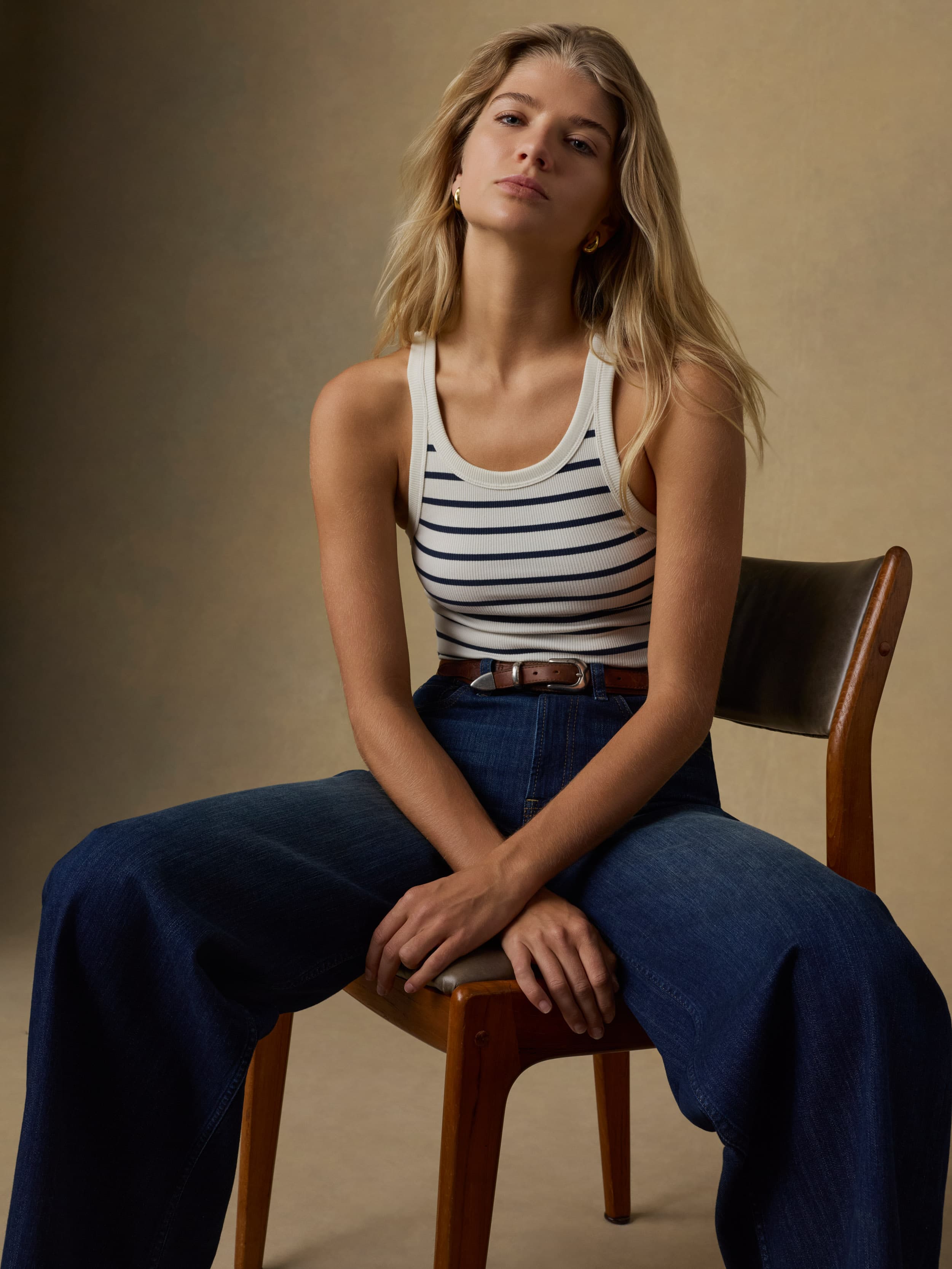 Surfside Rib Tank - Salt Air Stripe | Faherty Brand