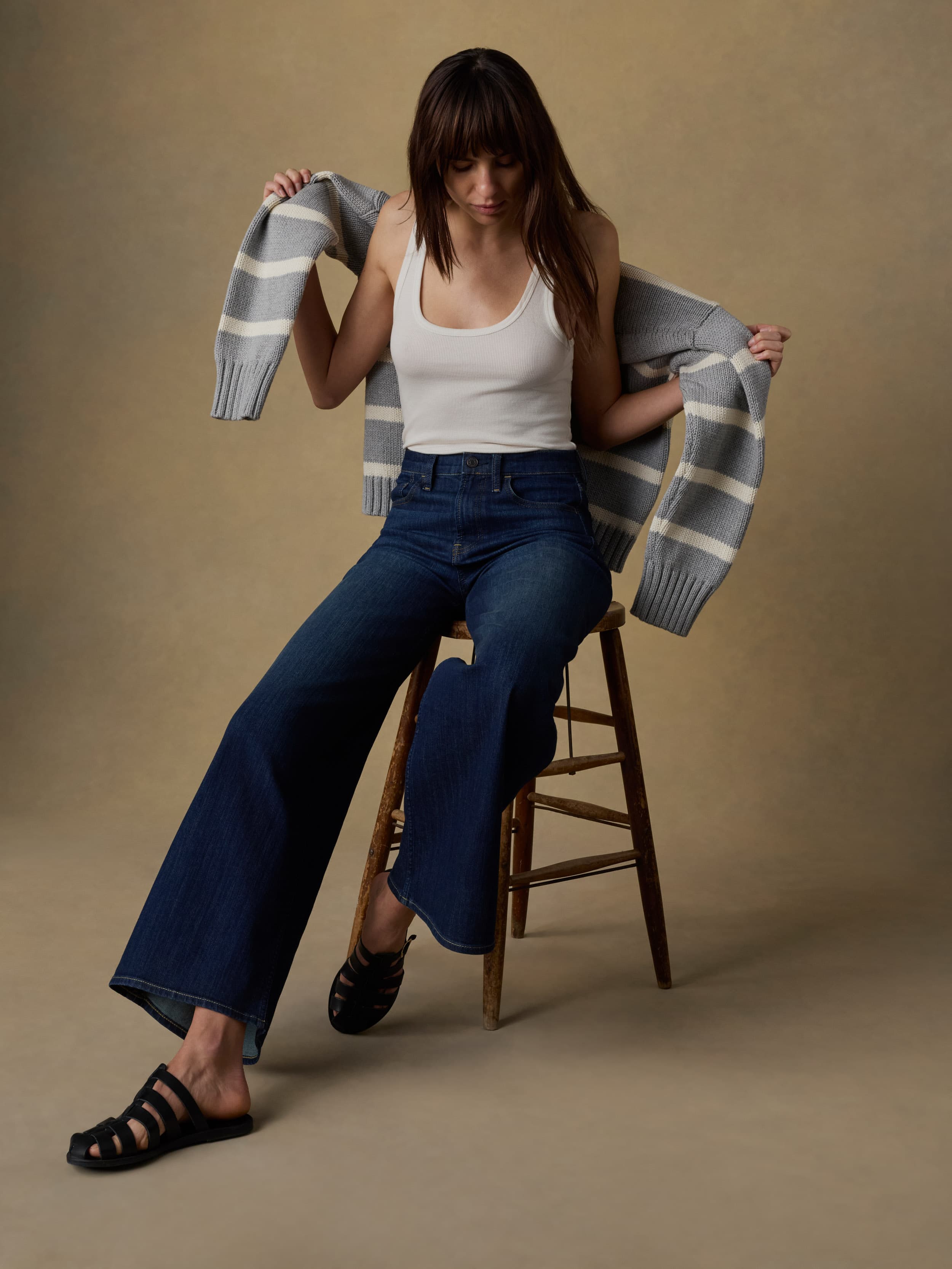 Featherweight Freestyle Tank - Egret | Faherty Brand