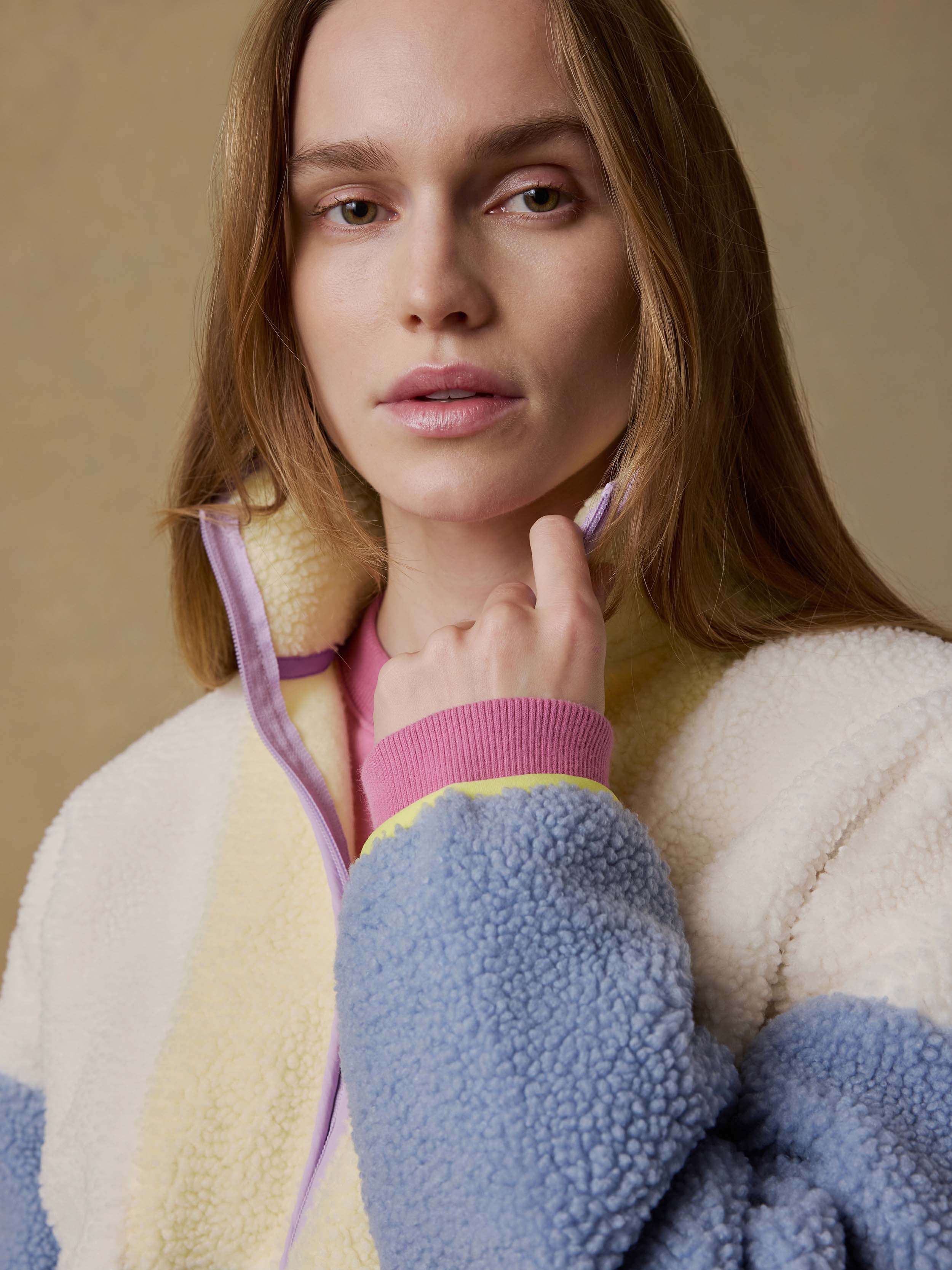 Fireside Fleece Pullover - Pastel Sunset | Faherty Brand