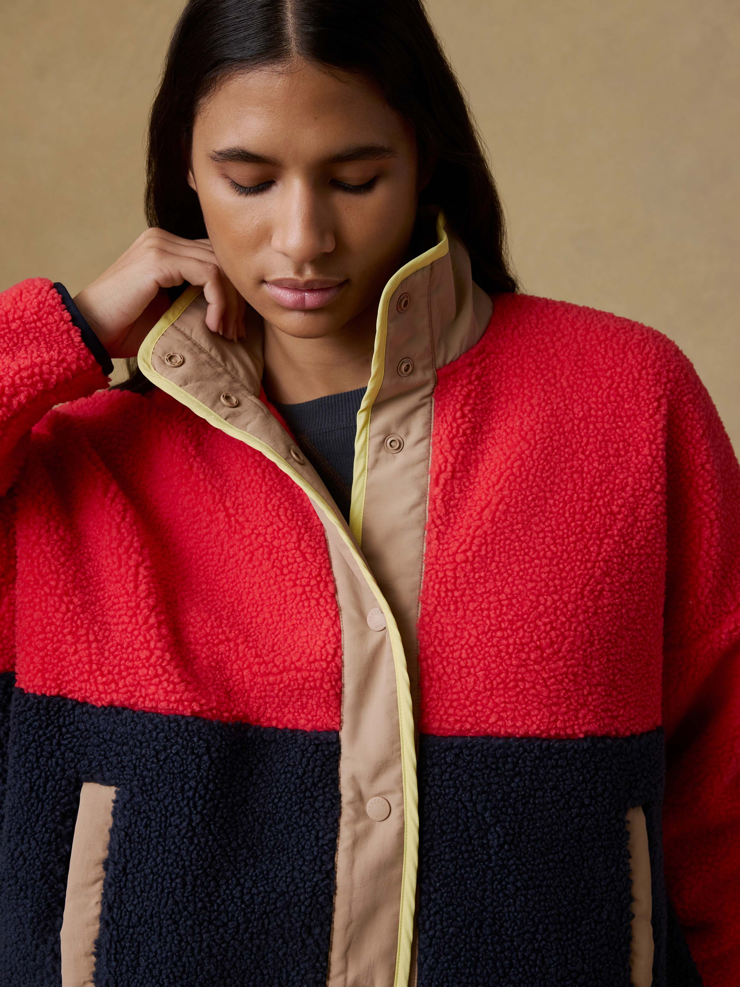 Fireside Fleece Jacket - Campfire Sunset | Faherty Brand