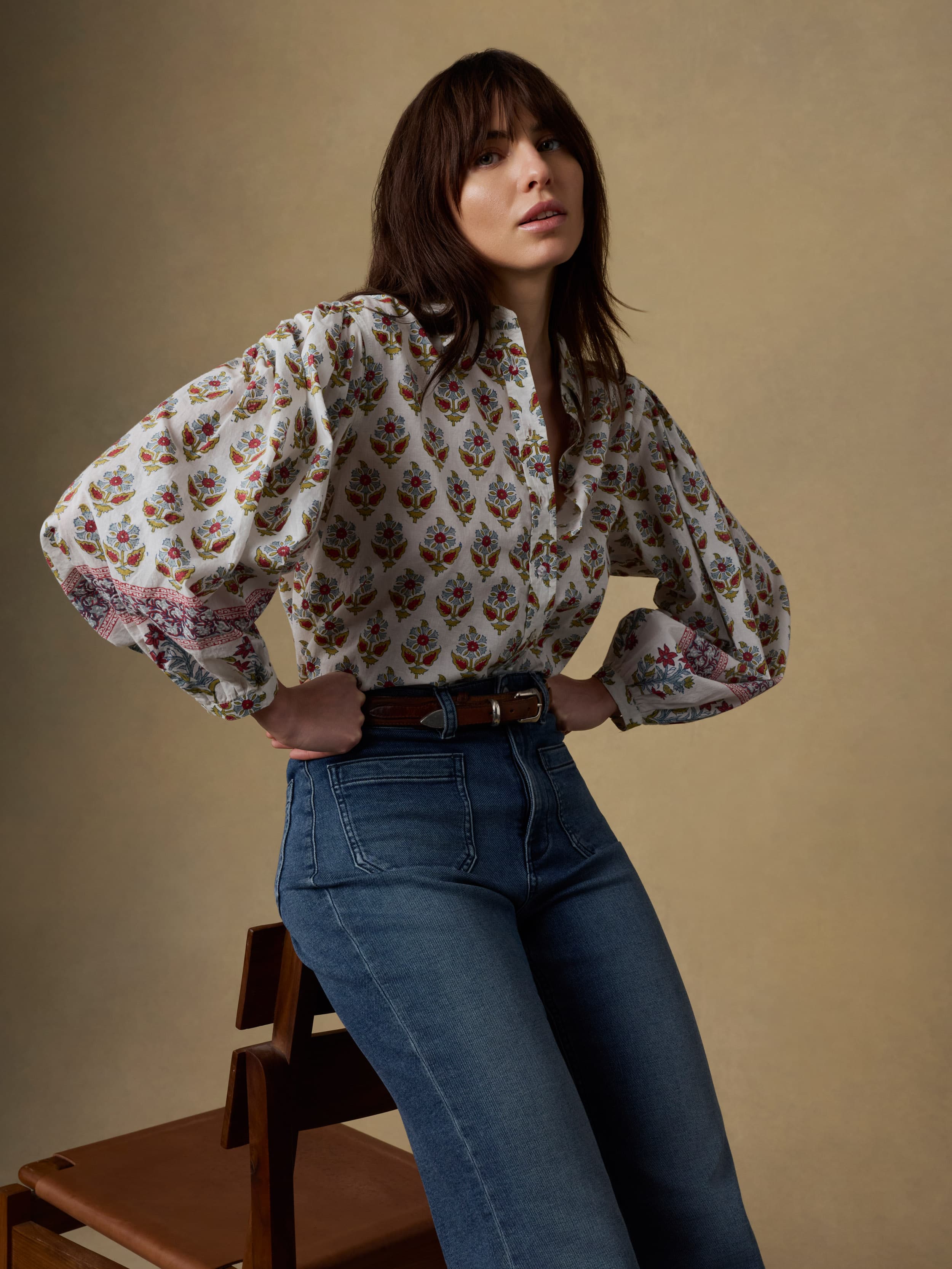 Suki Blouse - Antique Bouquet | Faherty Brand