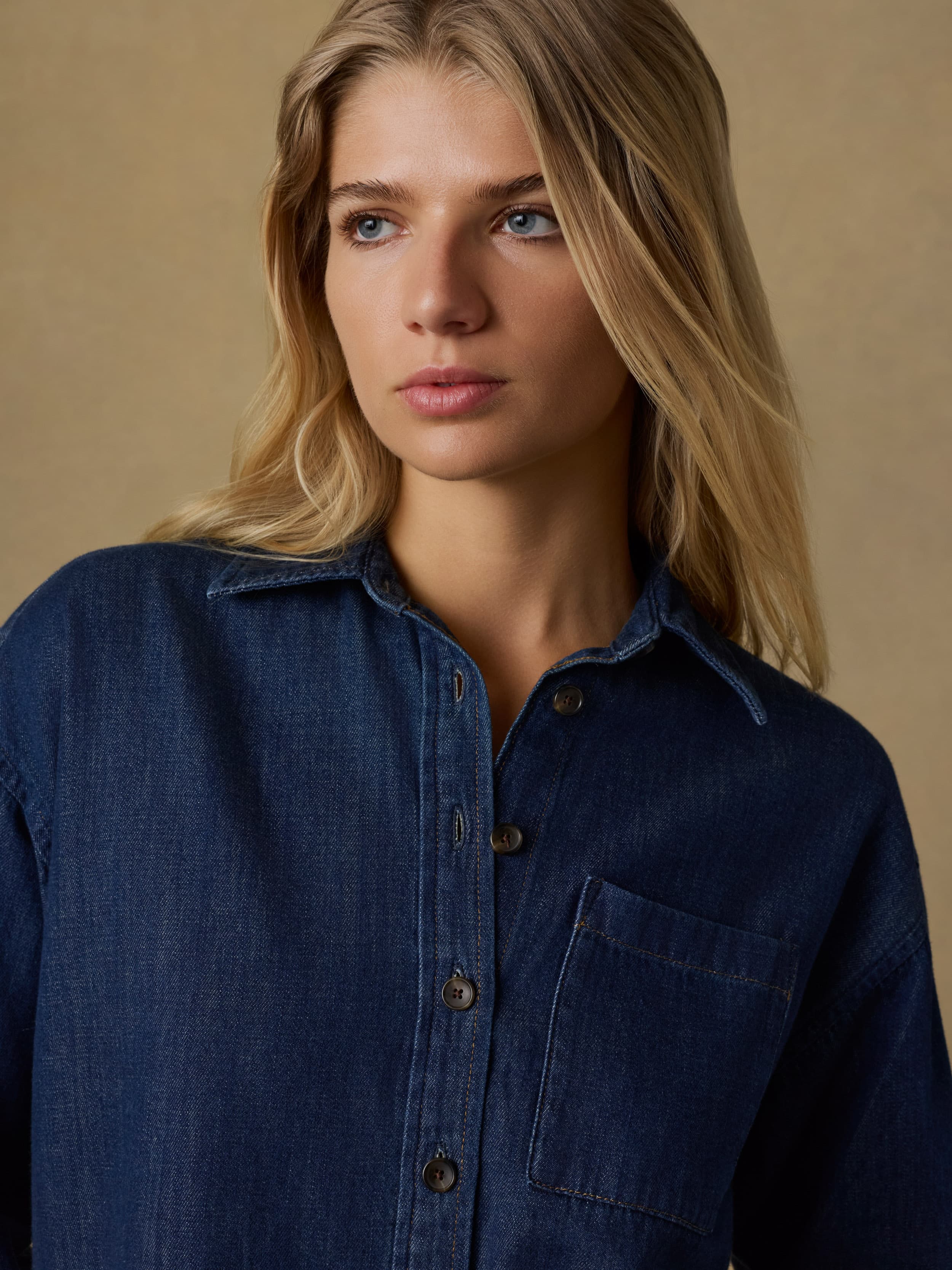 Sunfair Denim Shirt - Dark Sea Wash | Faherty Brand