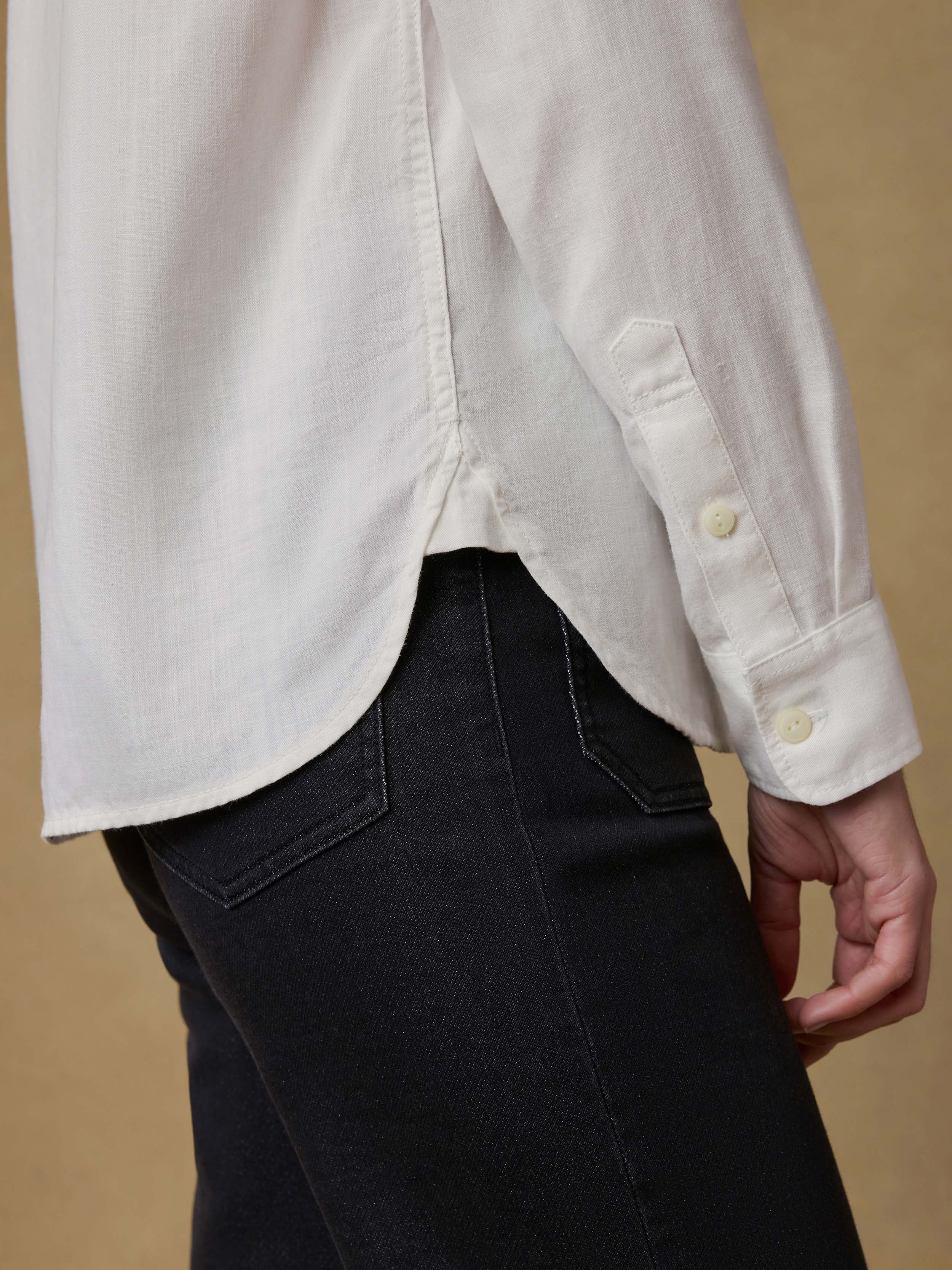 Tried & True Chambray Classic Shirt - White | Faherty Brand