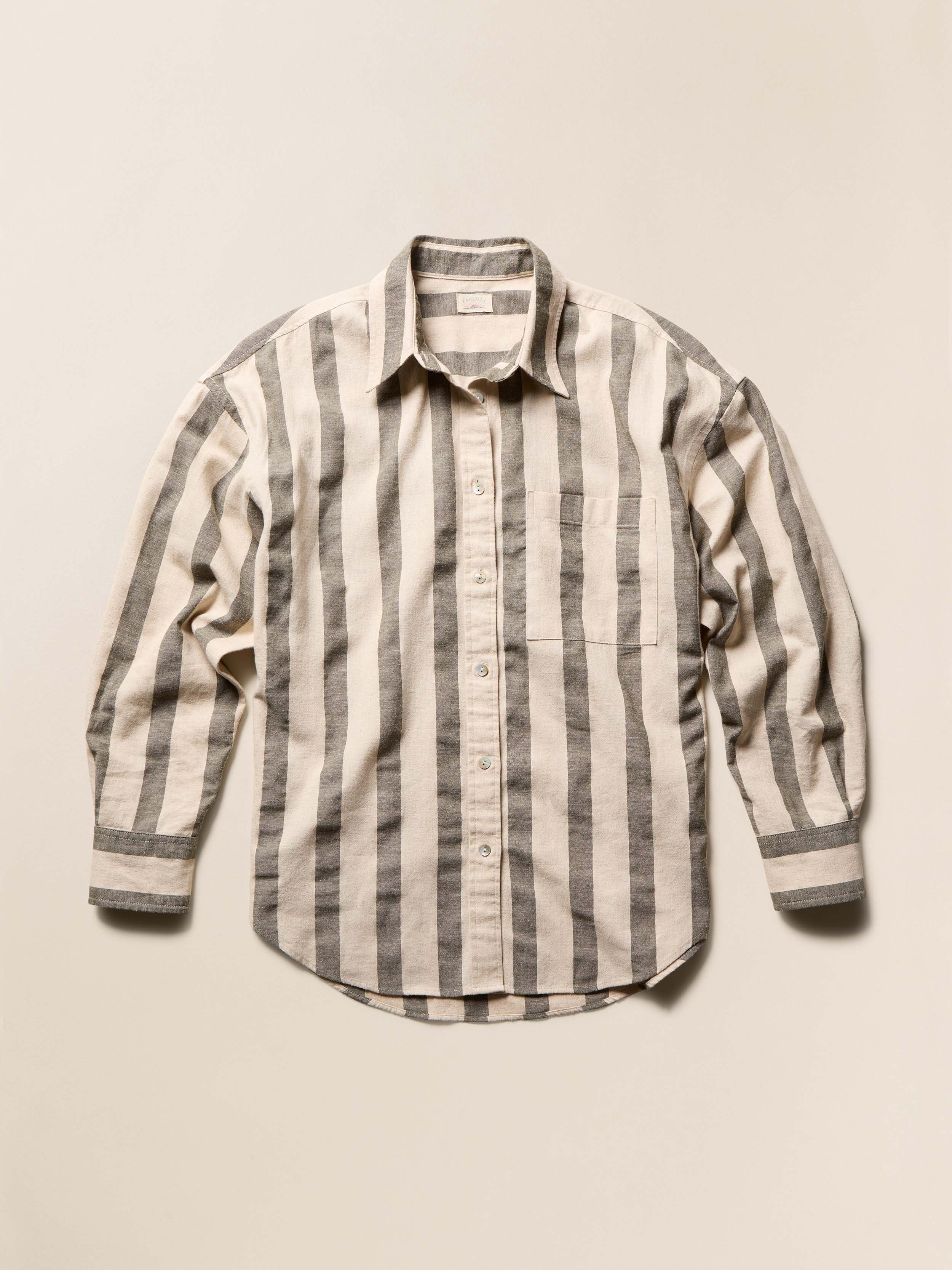 Cotton Linen Relaxed Shirt - Pine Bay Stripe | Faherty Brand