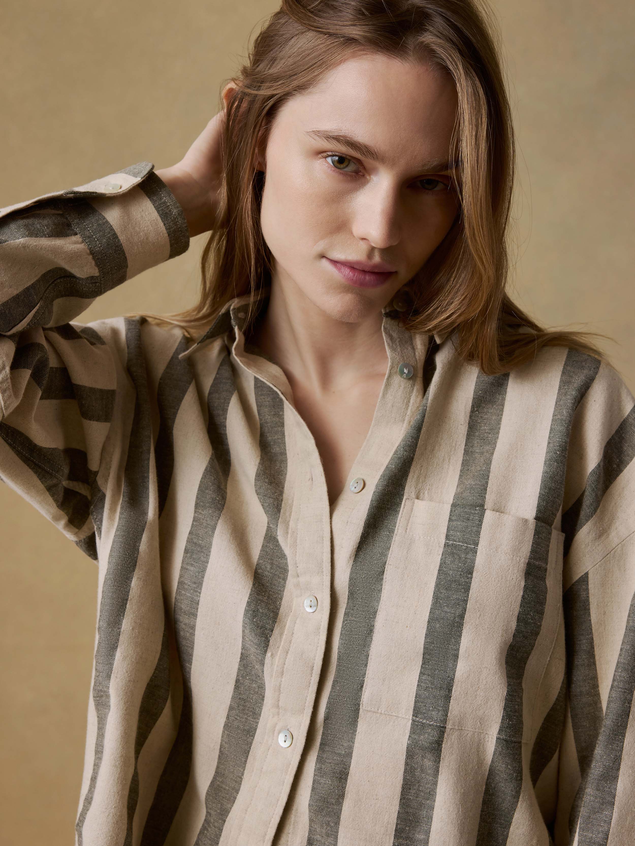 Cotton Linen Relaxed Shirt - Pine Bay Stripe | Faherty Brand
