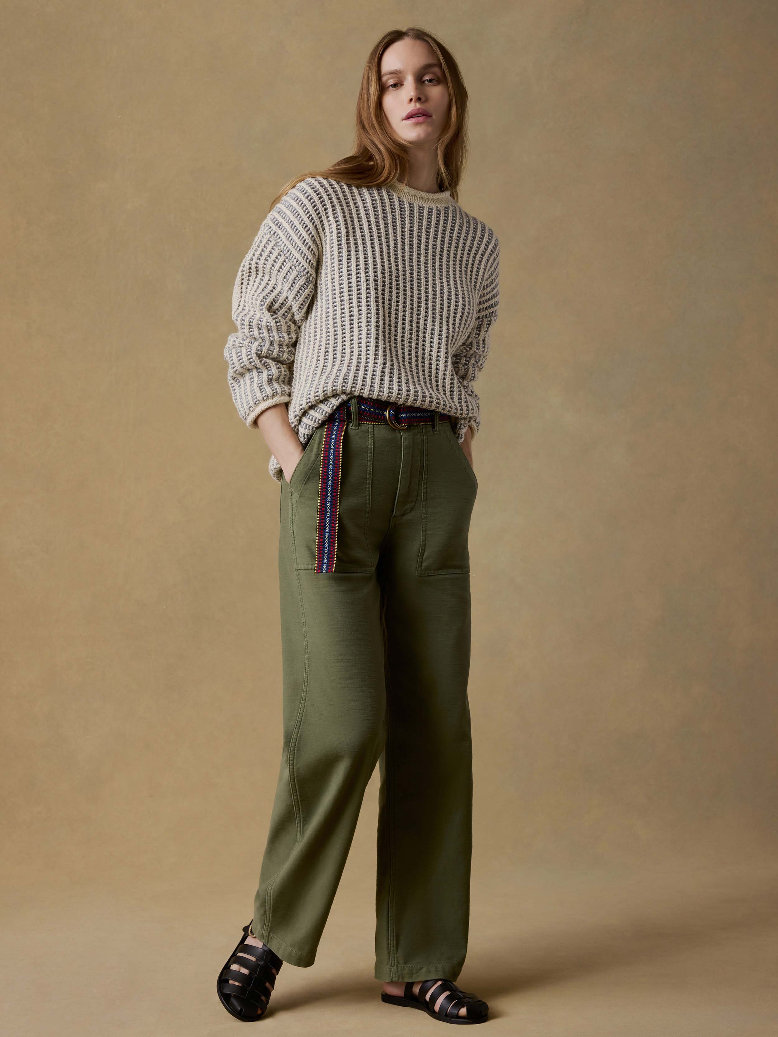 Heirloom Cotton Rollneck Sweater - Cream | Faherty Brand