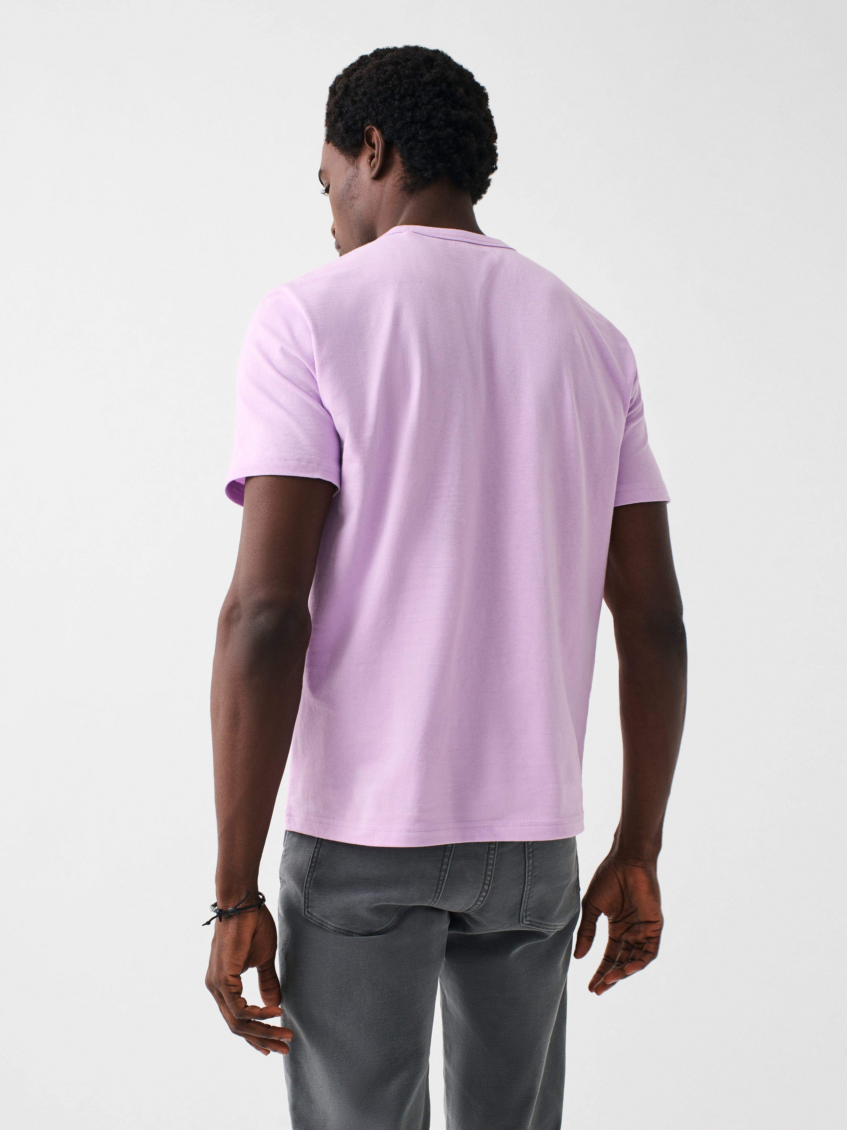 Spring Laker Short-Sleeve Crew Lakers T-Shirt - Faded Lilac | Faherty Brand