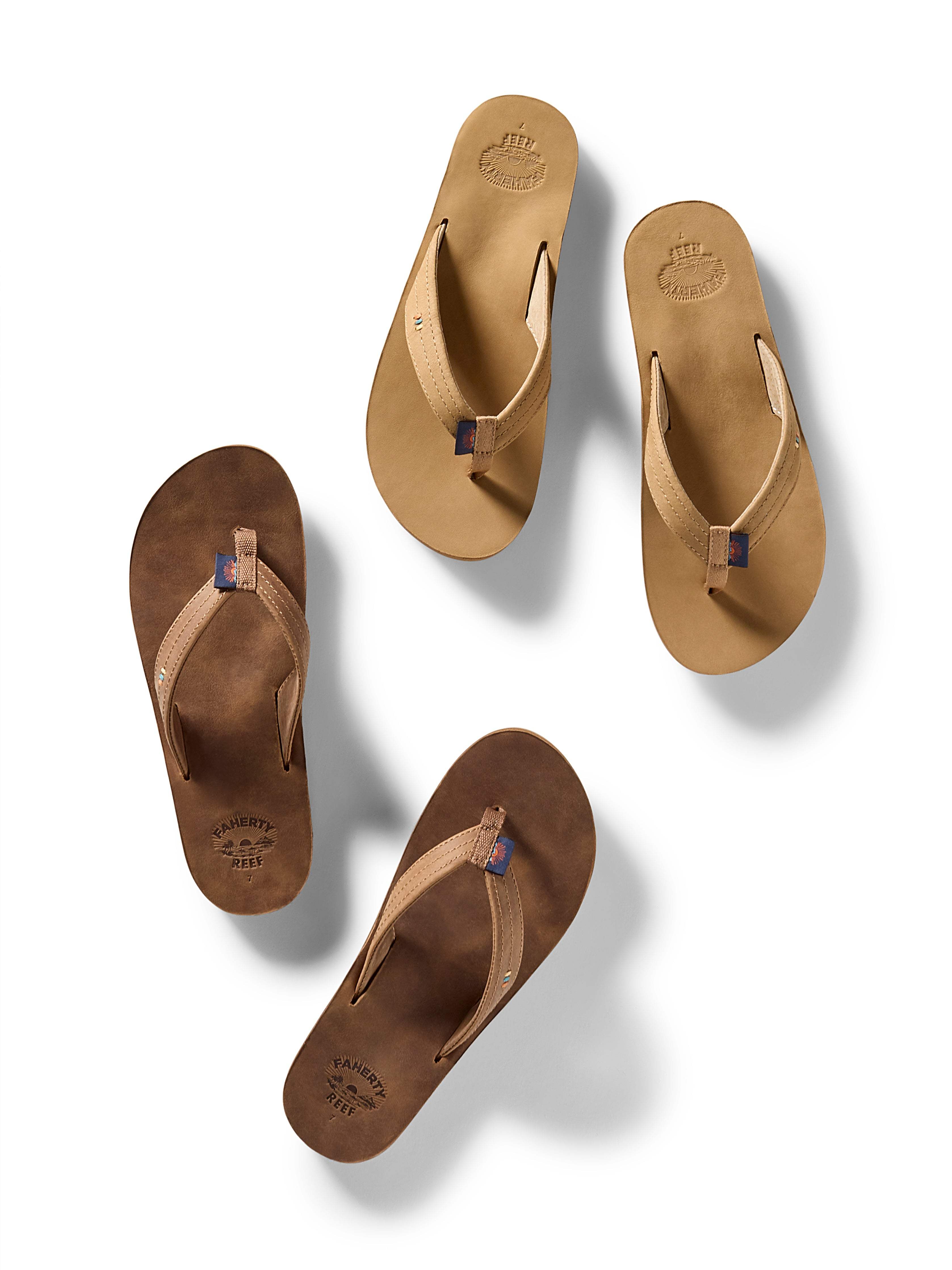 Faherty X REEF Drift Away Flip Flop - Bronze