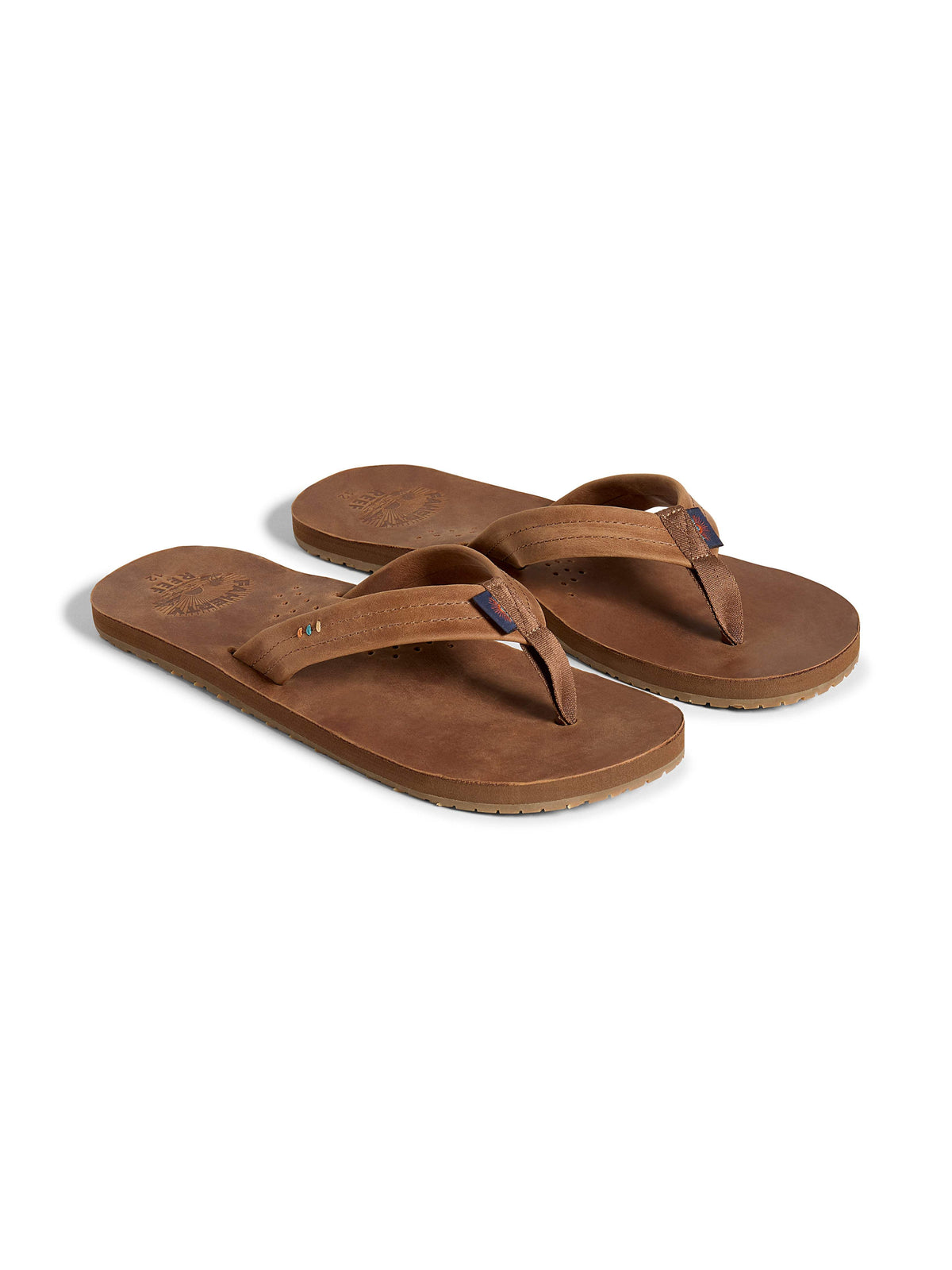  | Faherty X Reef Draftsmen Flip Flop - Dark Brown | Faherty Brand, image 2 of 7