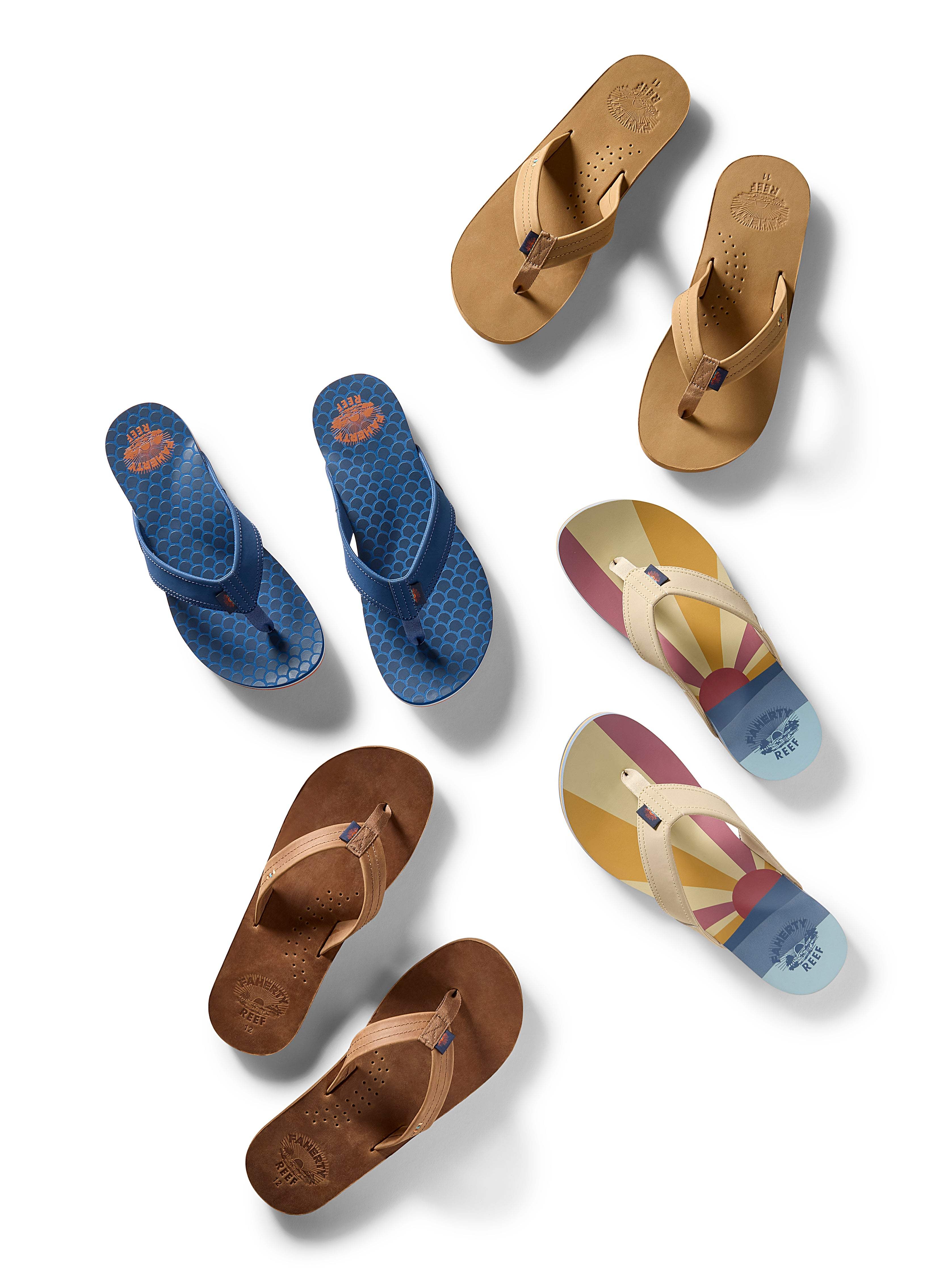 Faherty X REEF Drift Away Flip Flop - Bronze