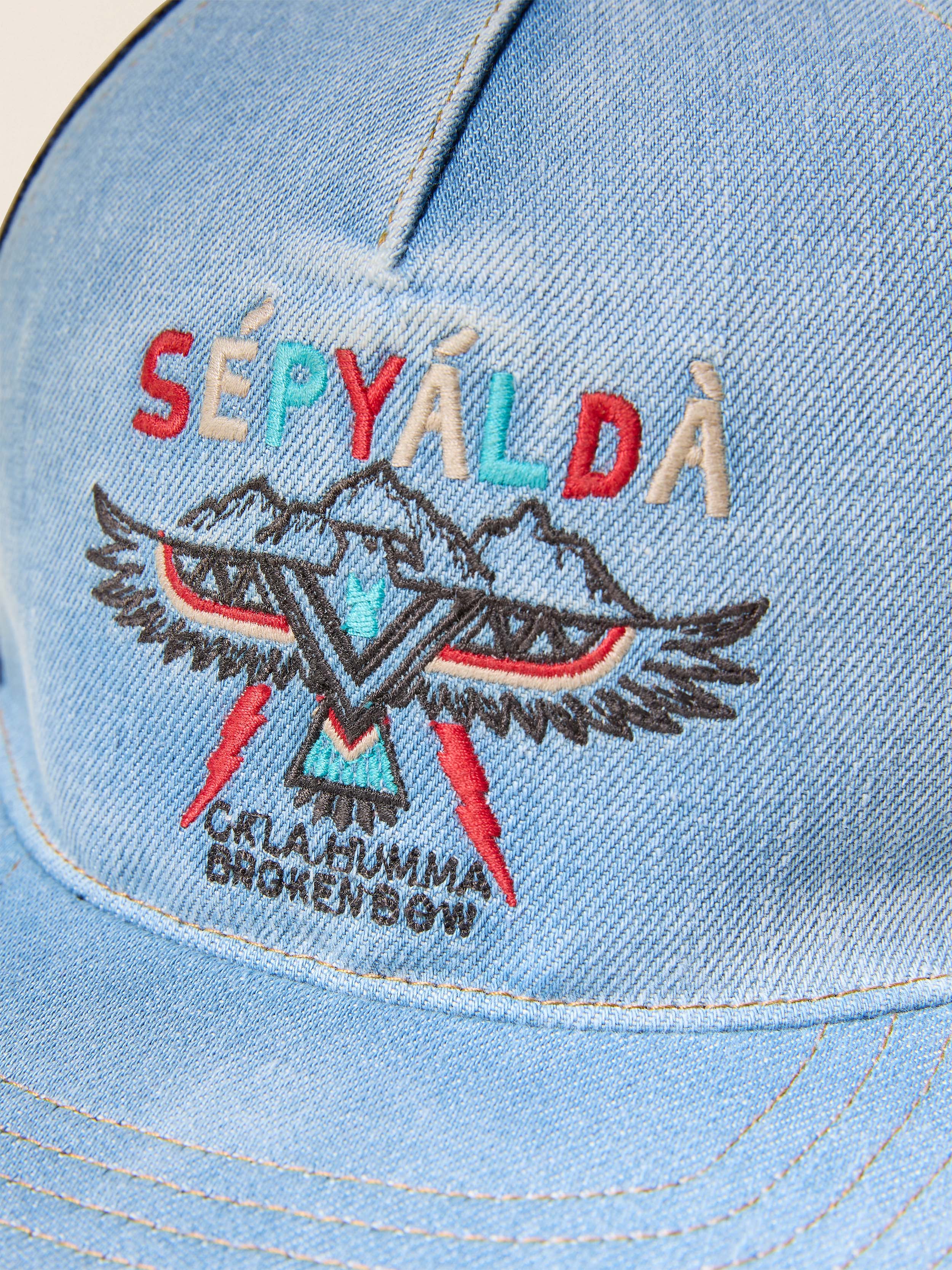 Steven Paul Judd Thunderbird Denim Hat - Light Indigo Wash | Faherty Brand
