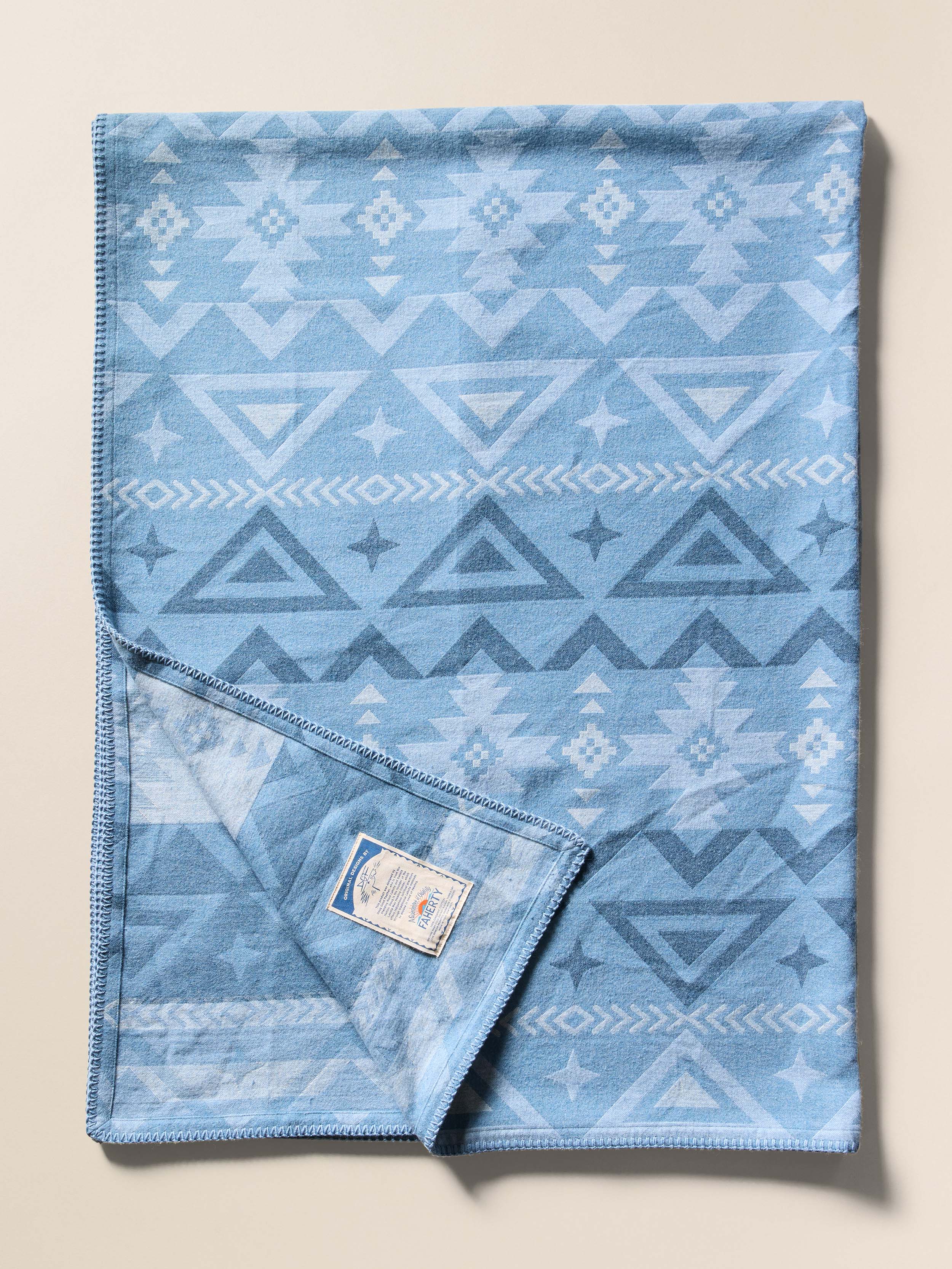 Doug Good Feather Adirondack Blanket - Chambray North Star | Faherty Brand