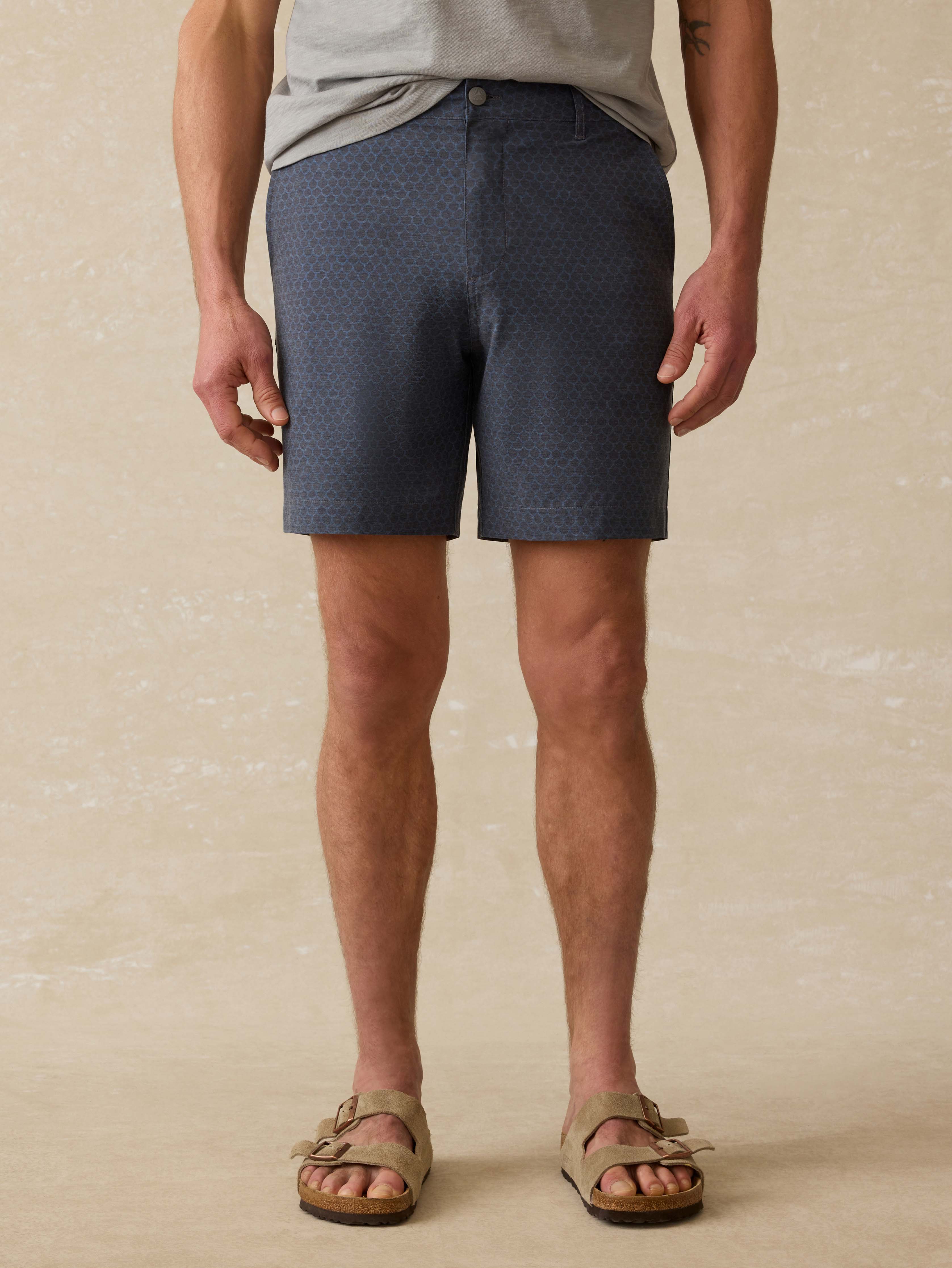 All Day™ Short (7") - Midnight Fishscale | Faherty Brand