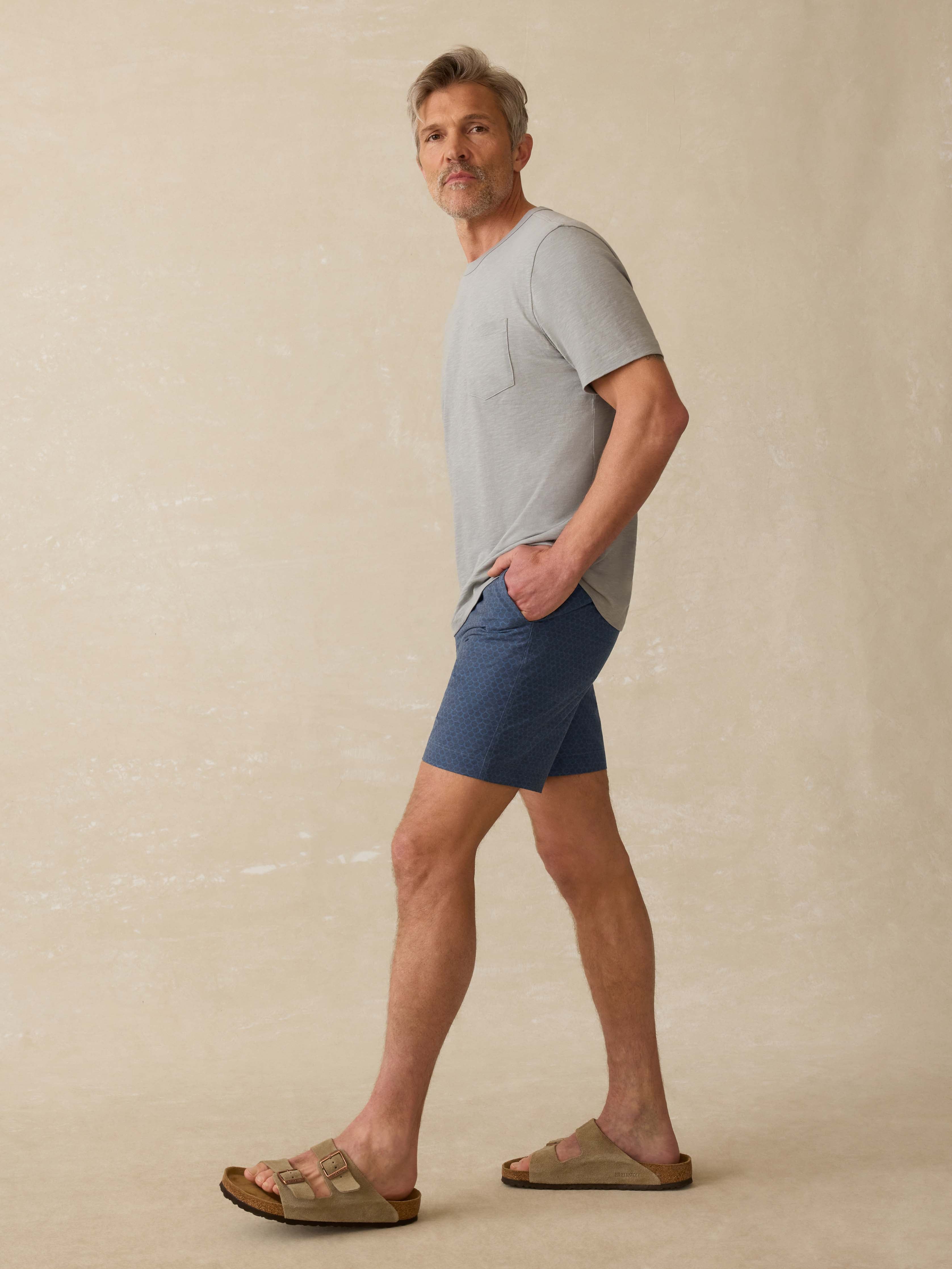 All Day™ Short (7") - Midnight Fishscale | Faherty Brand