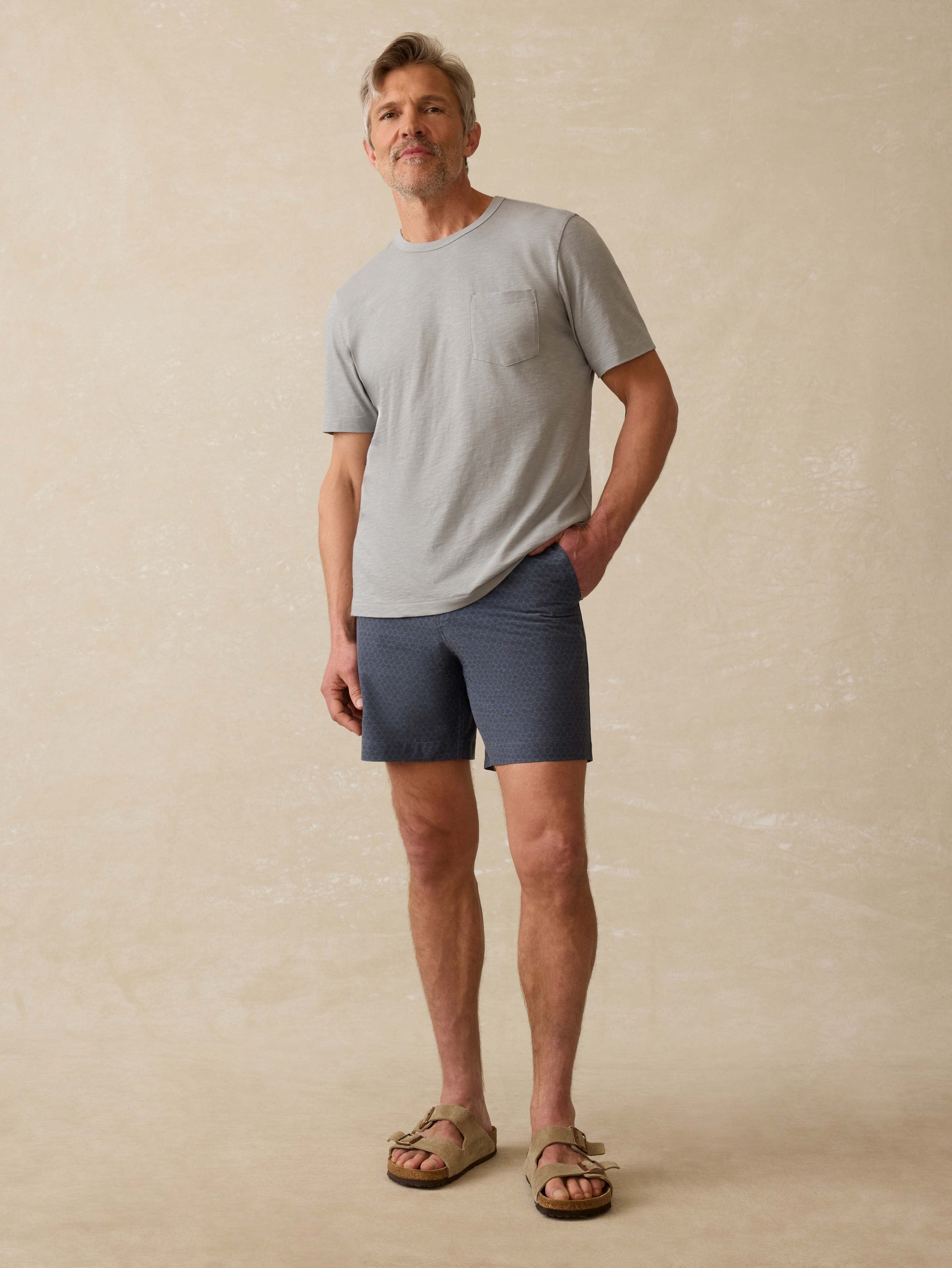 All Day™ Short (7") - Midnight Fishscale | Faherty Brand