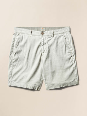 Tradewinds Linen Blend Short - Rain Cloud