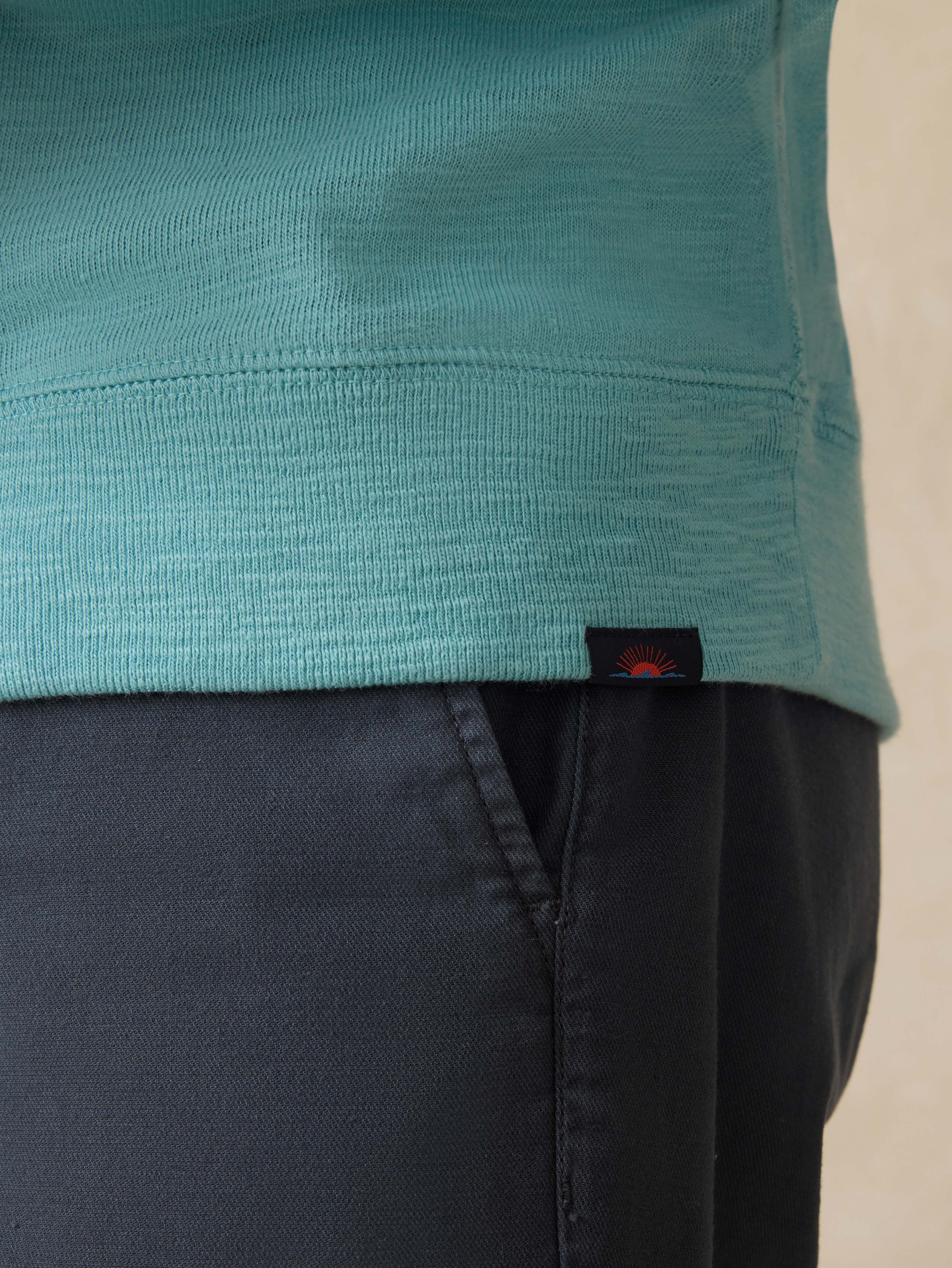 Sunwashed Organic Hoodie - Teal Sea | Faherty Brand