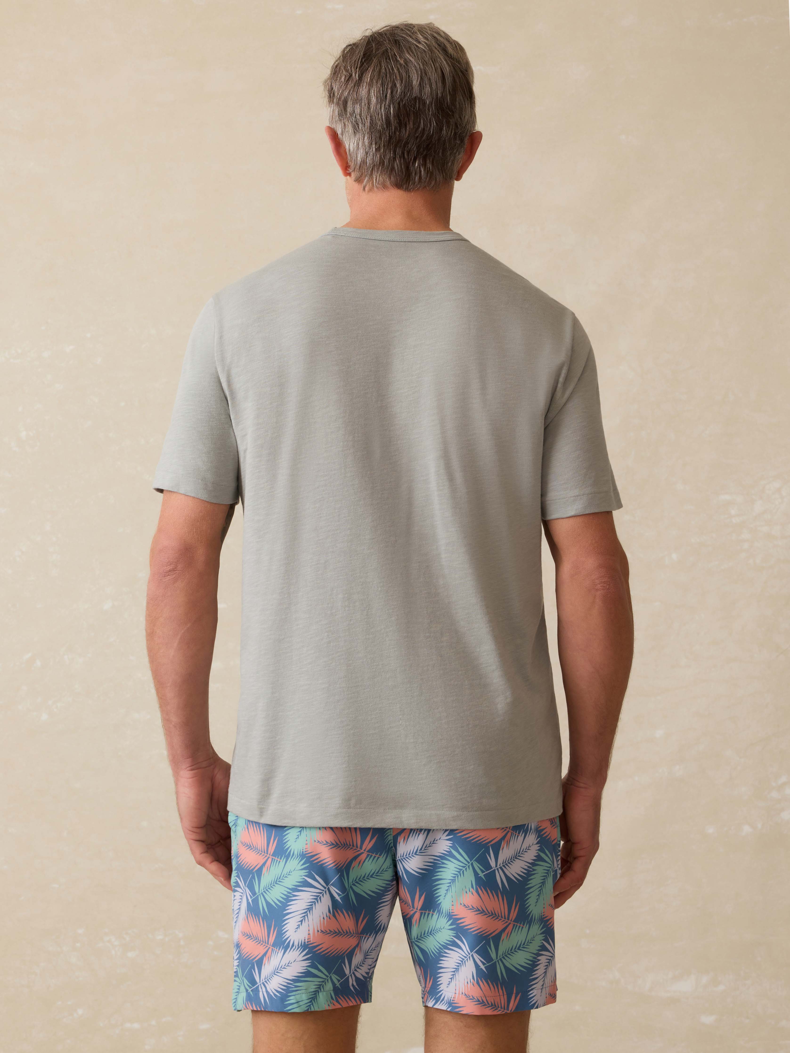 Sunwashed Regenerative Tee - Lakeshore Grey | Faherty Brand