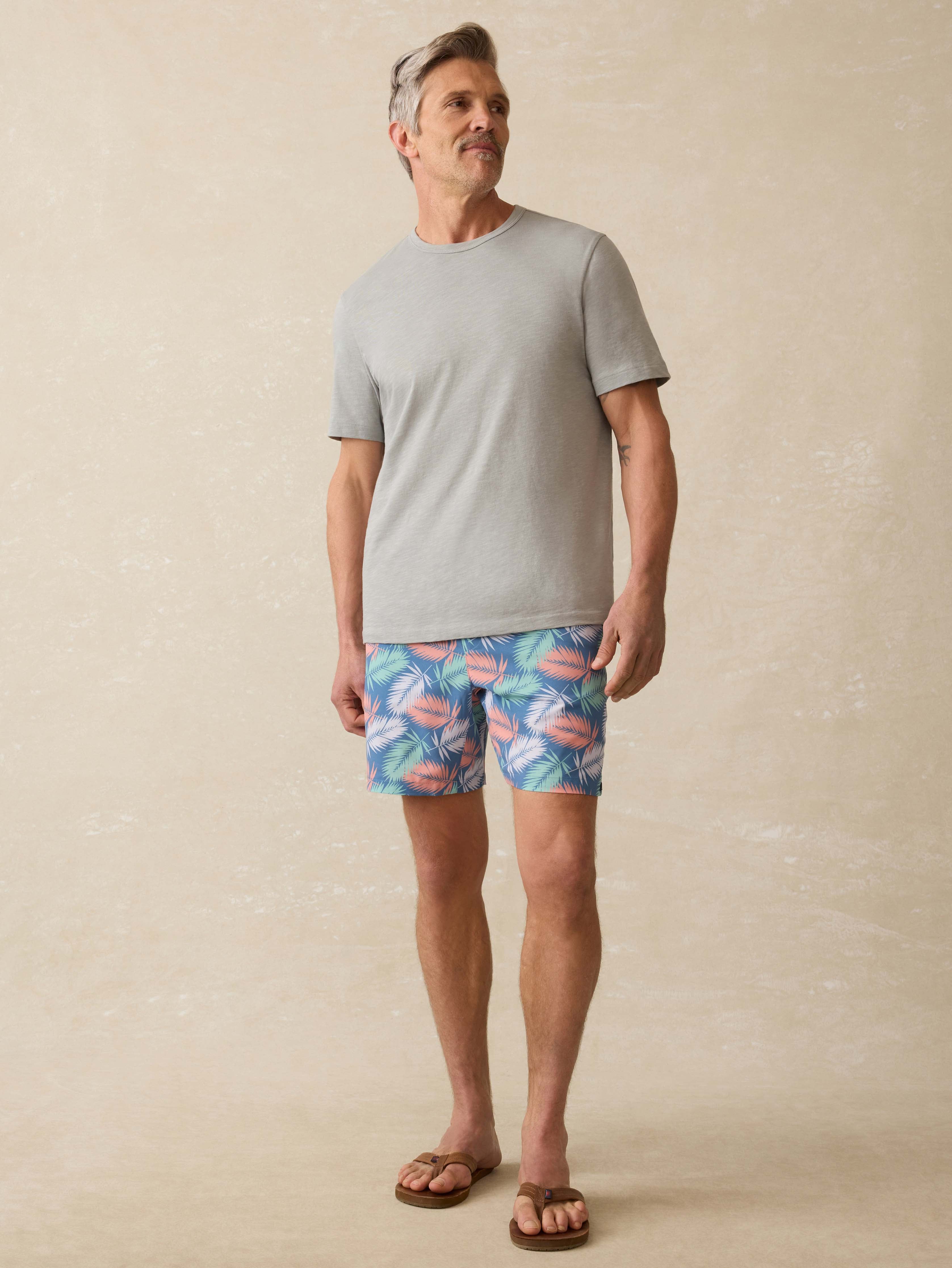 Sunwashed Regenerative Tee - Lakeshore Grey | Faherty Brand
