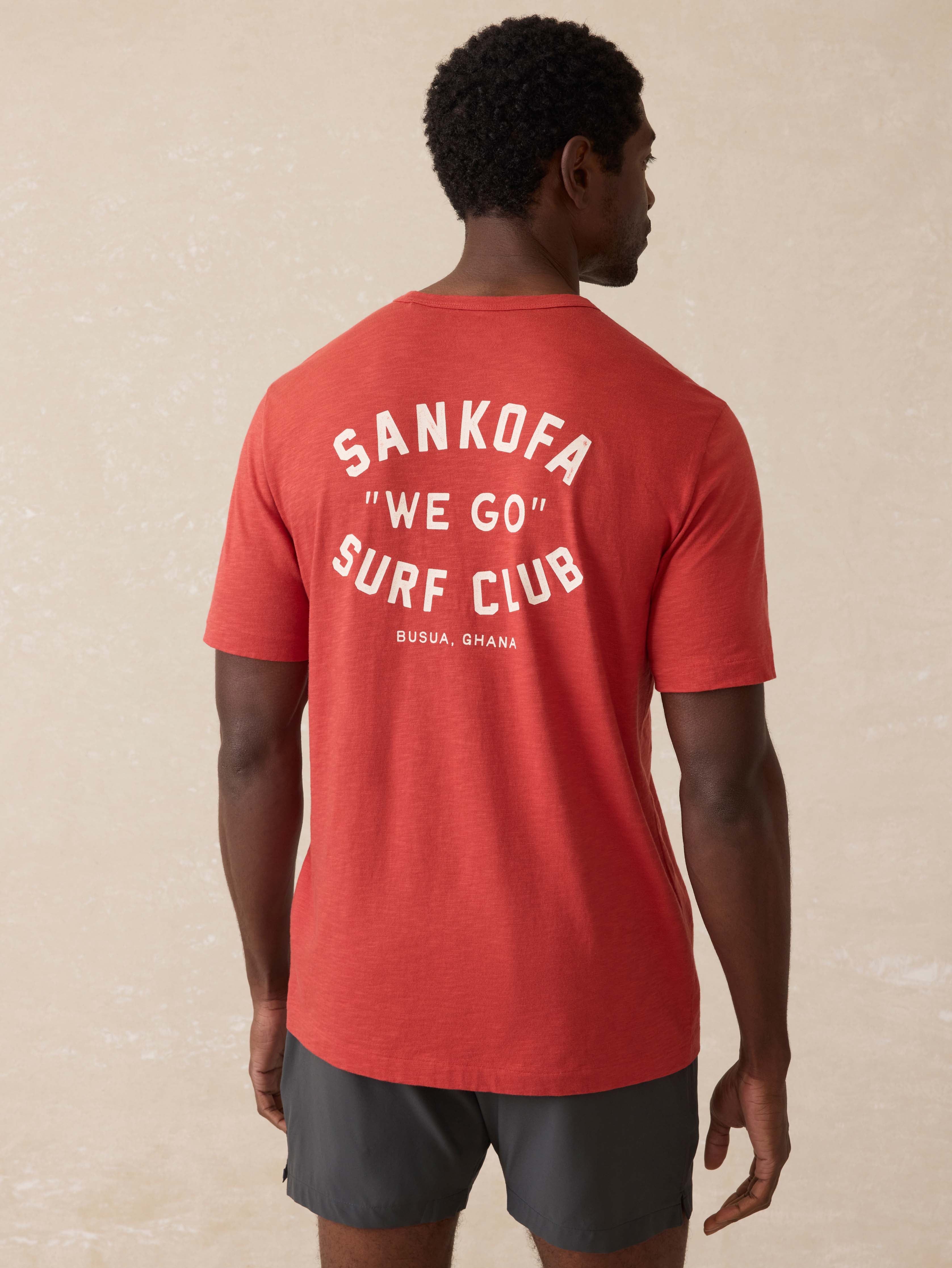 Ghana Short-Sleeve Logo Graphic Tee - Cavern Clay | Faherty Brand