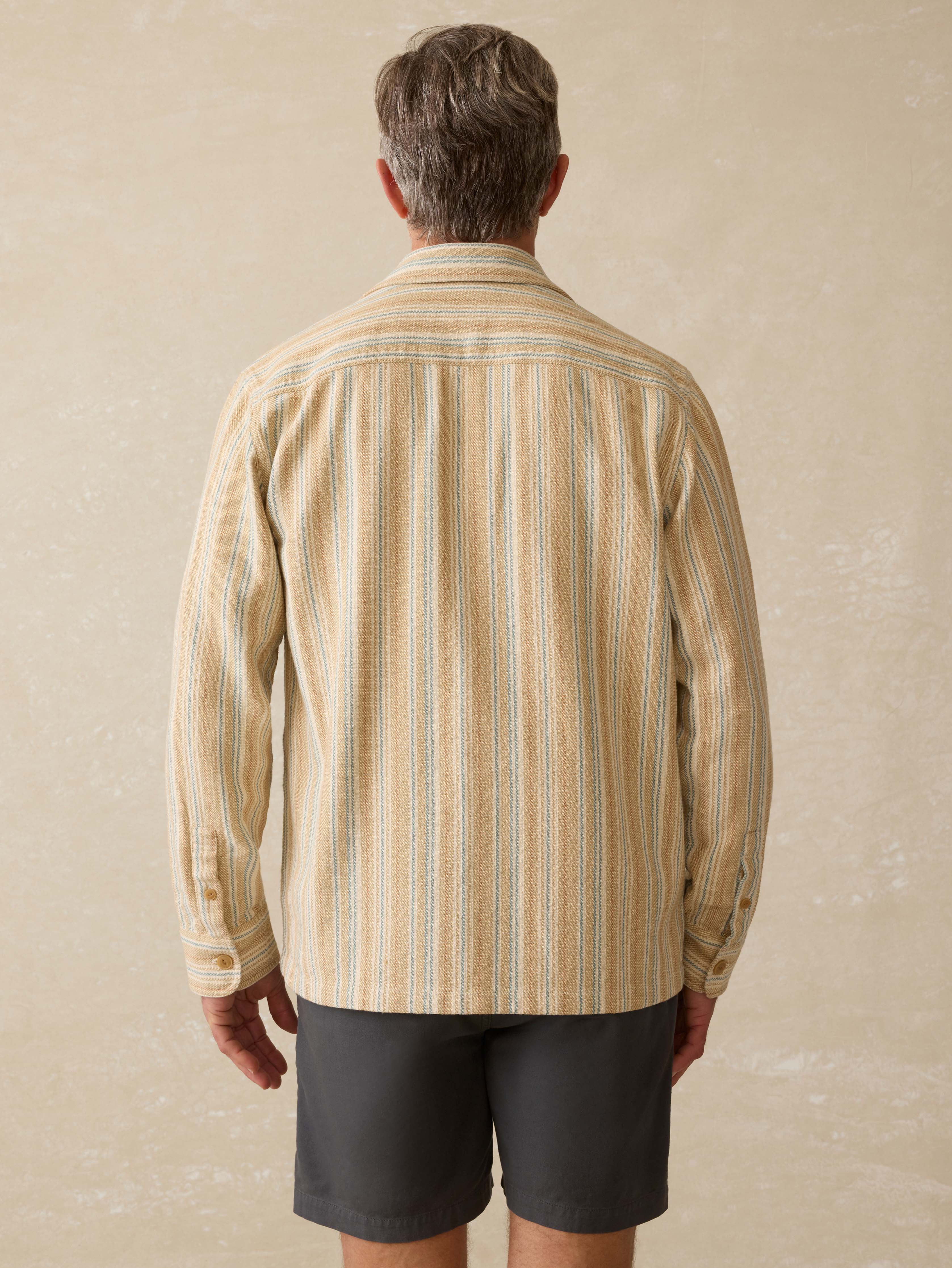 Vista Overshirt - Golden Hour Stripe | Faherty Brand