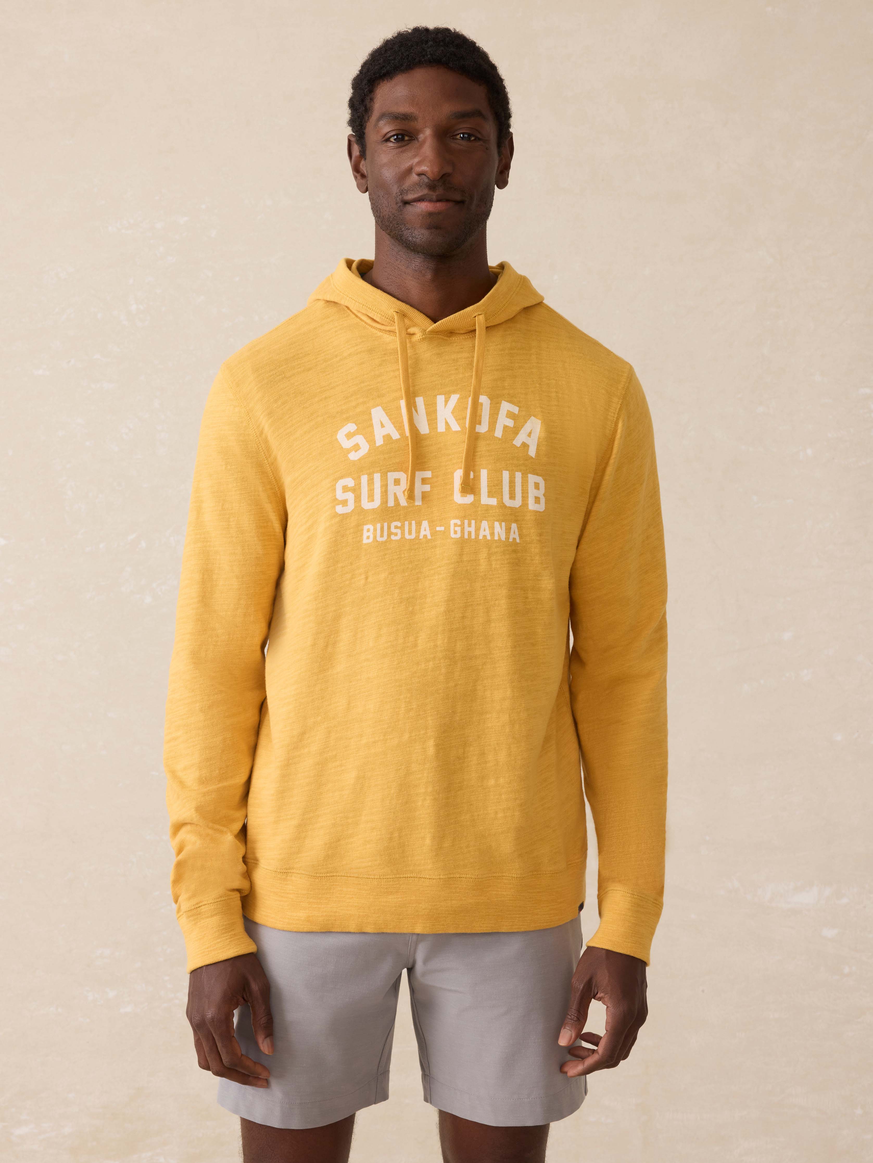 Surf Ghana Sunwashed Organic Hoodie - Tuscan Sun