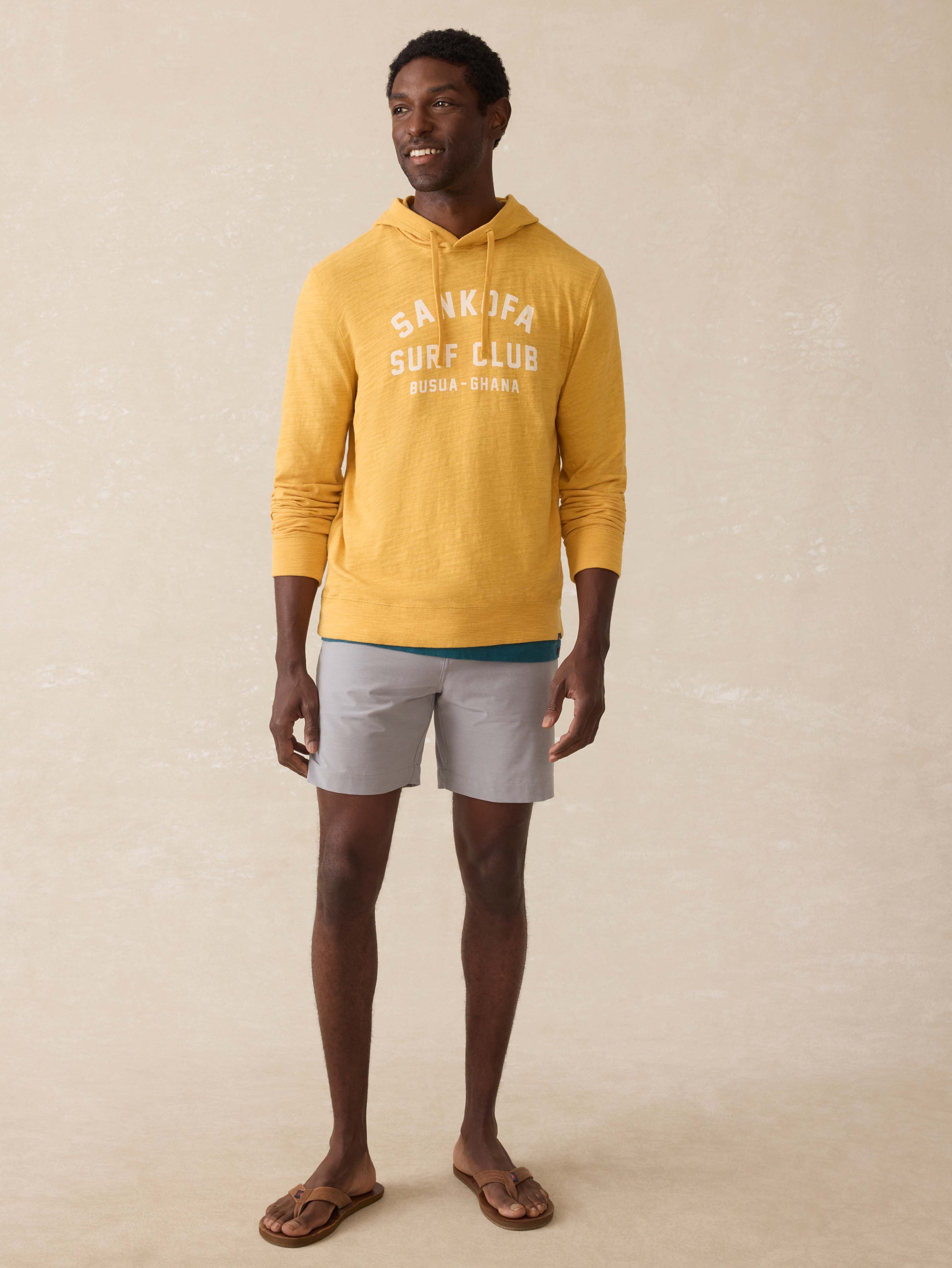 Surf Ghana Sunwashed Organic Hoodie - Tuscan Sun