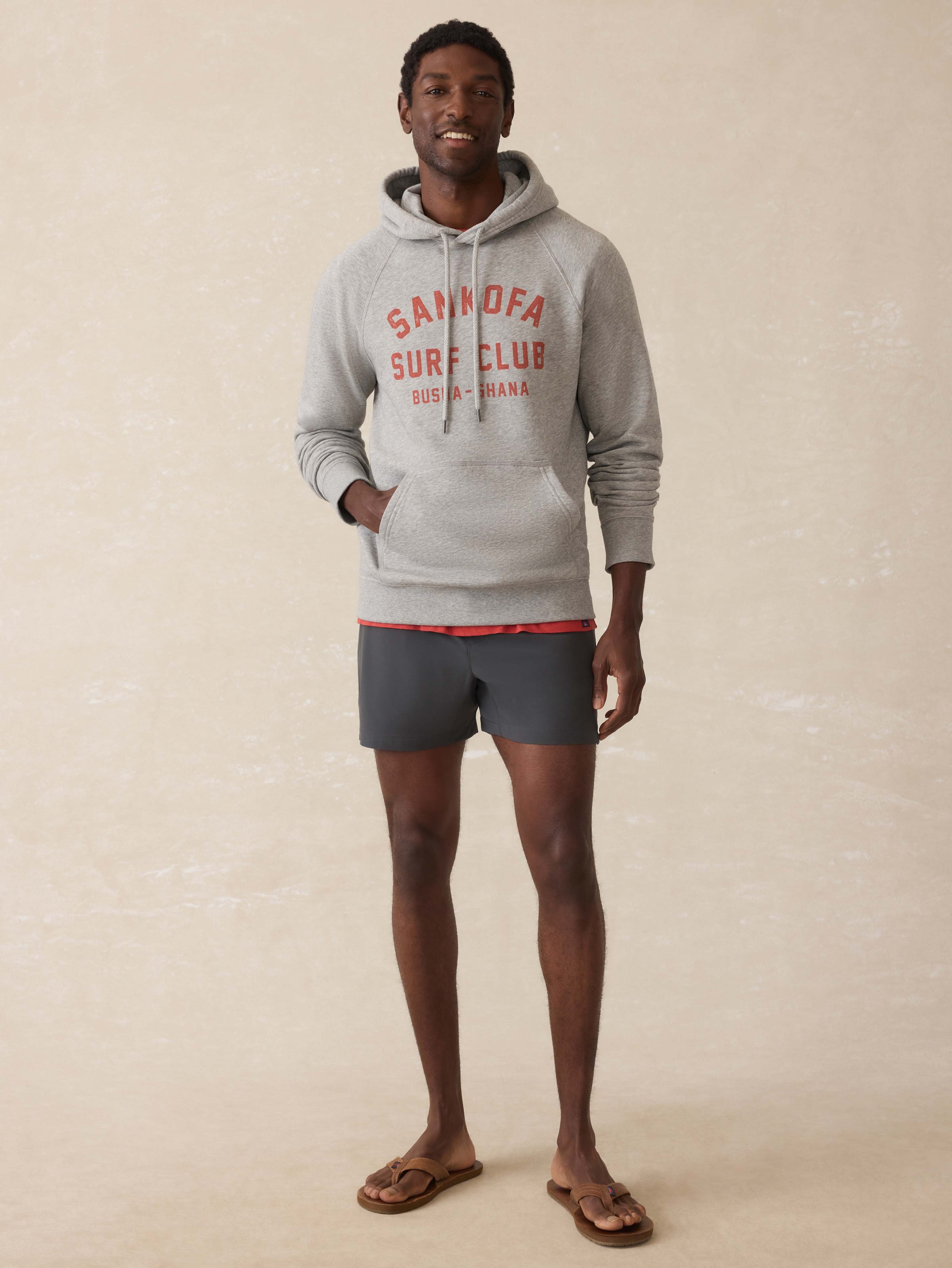 Ghana High Standard Fleece Hoodie - Silver Ash Heather | Faherty Brand