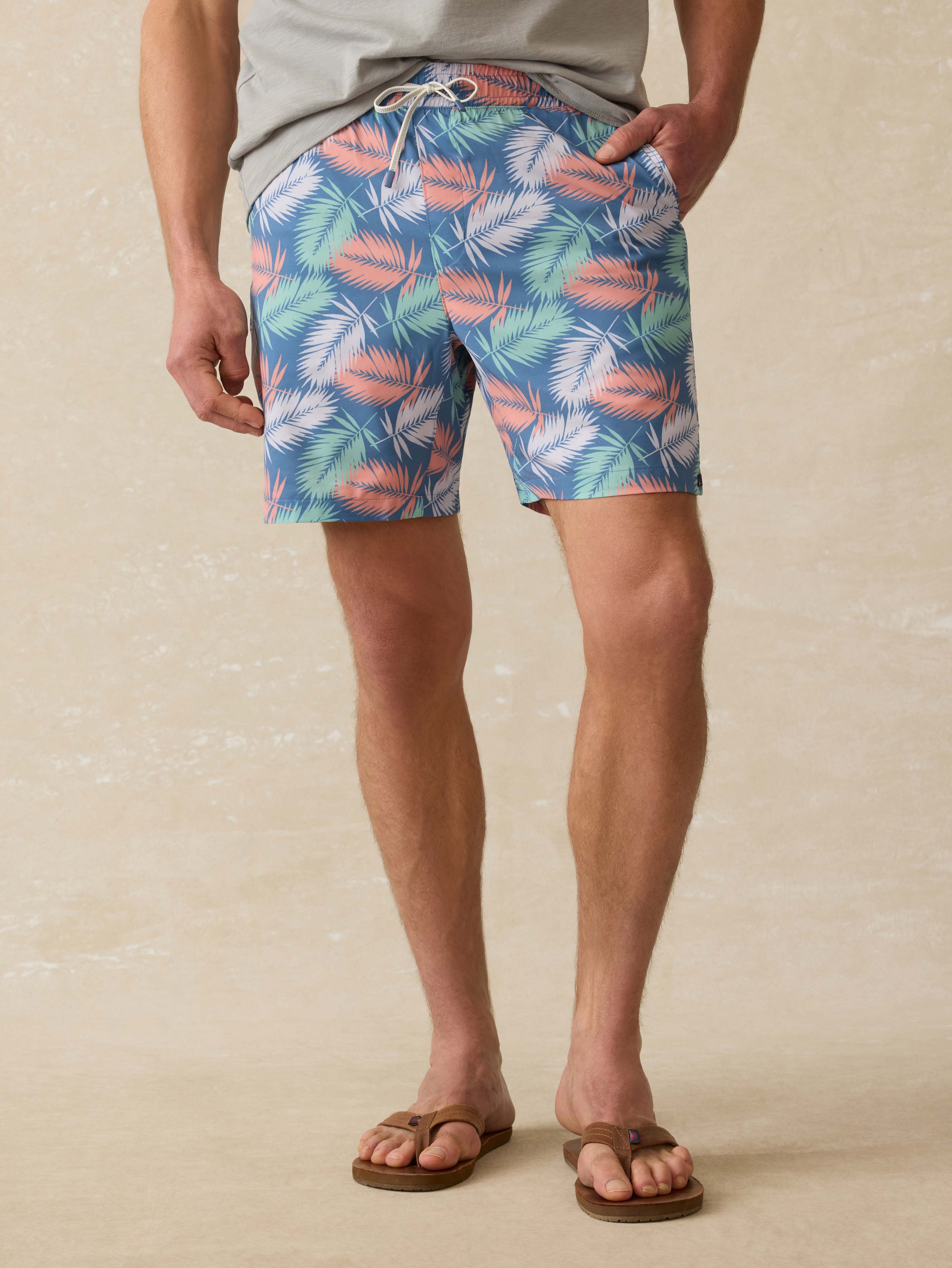 Shorelite Trunk (5") - Twilight Paradise Palm | Faherty Brand