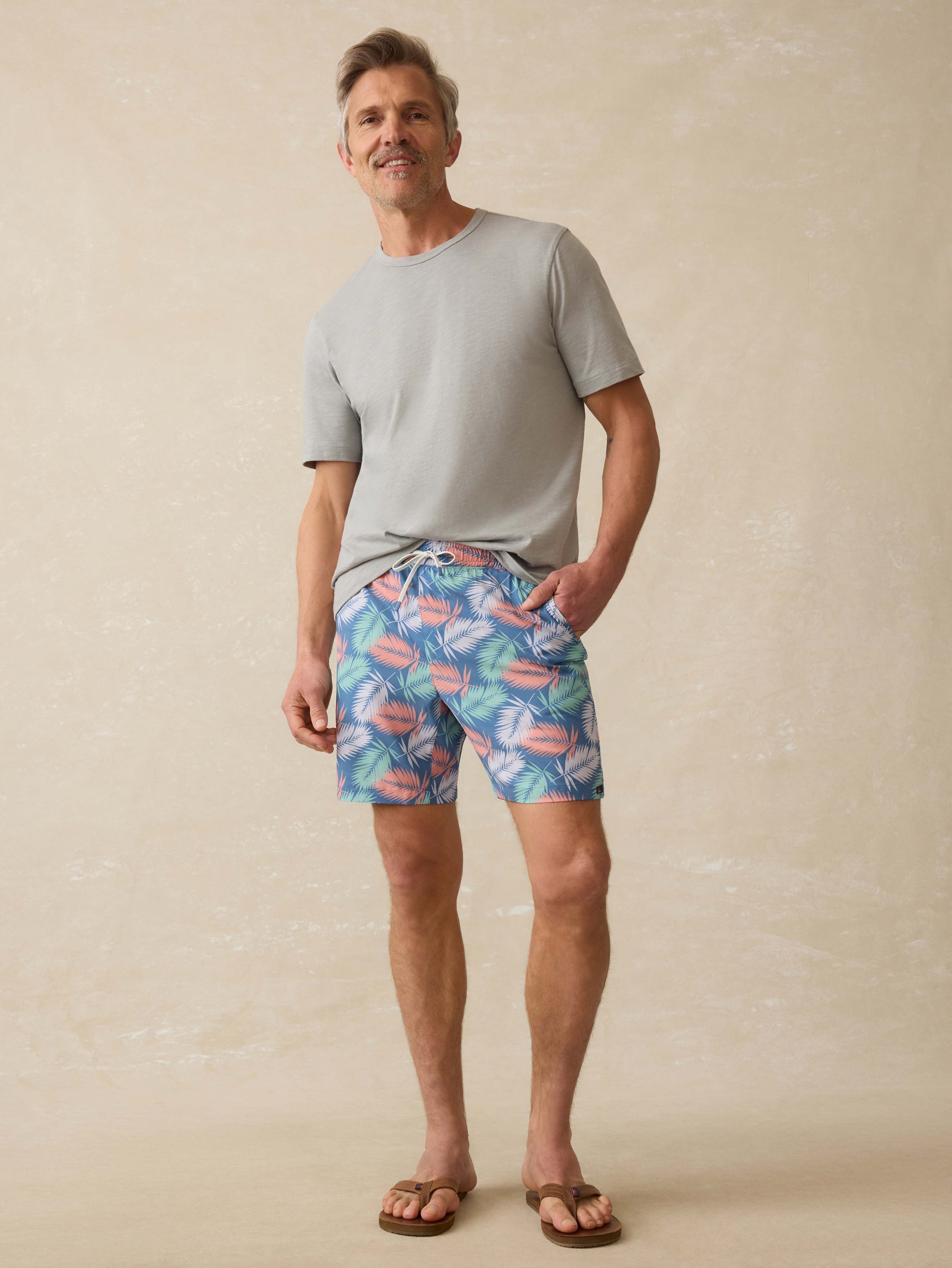Shorelite Trunk (5") - Twilight Paradise Palm | Faherty Brand