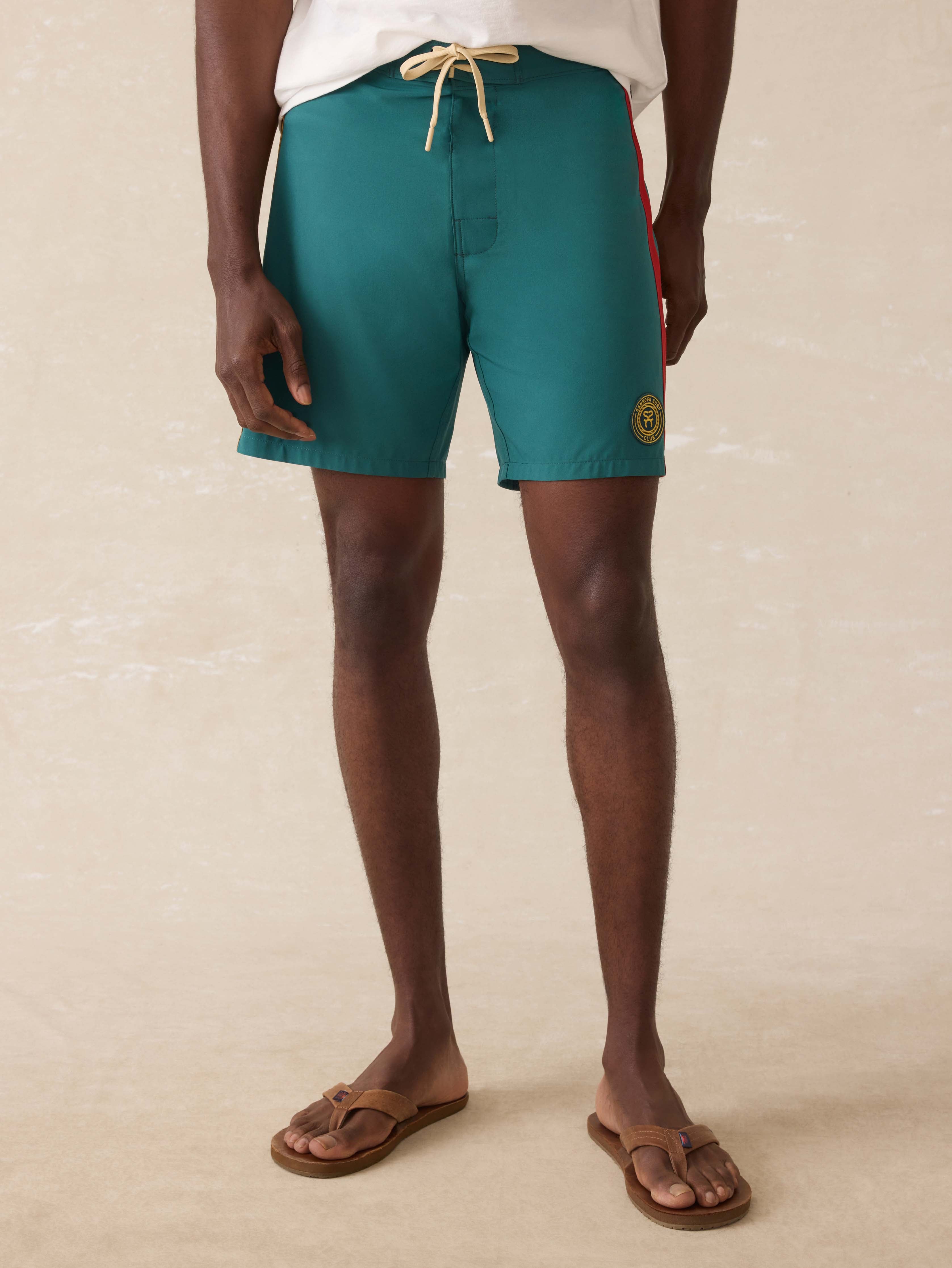 Surf Ghana Boardshort - Agonda Green | Faherty Brand