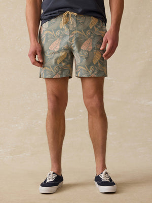 Biarritz Boardshort - Valley Sunwashed Leaves