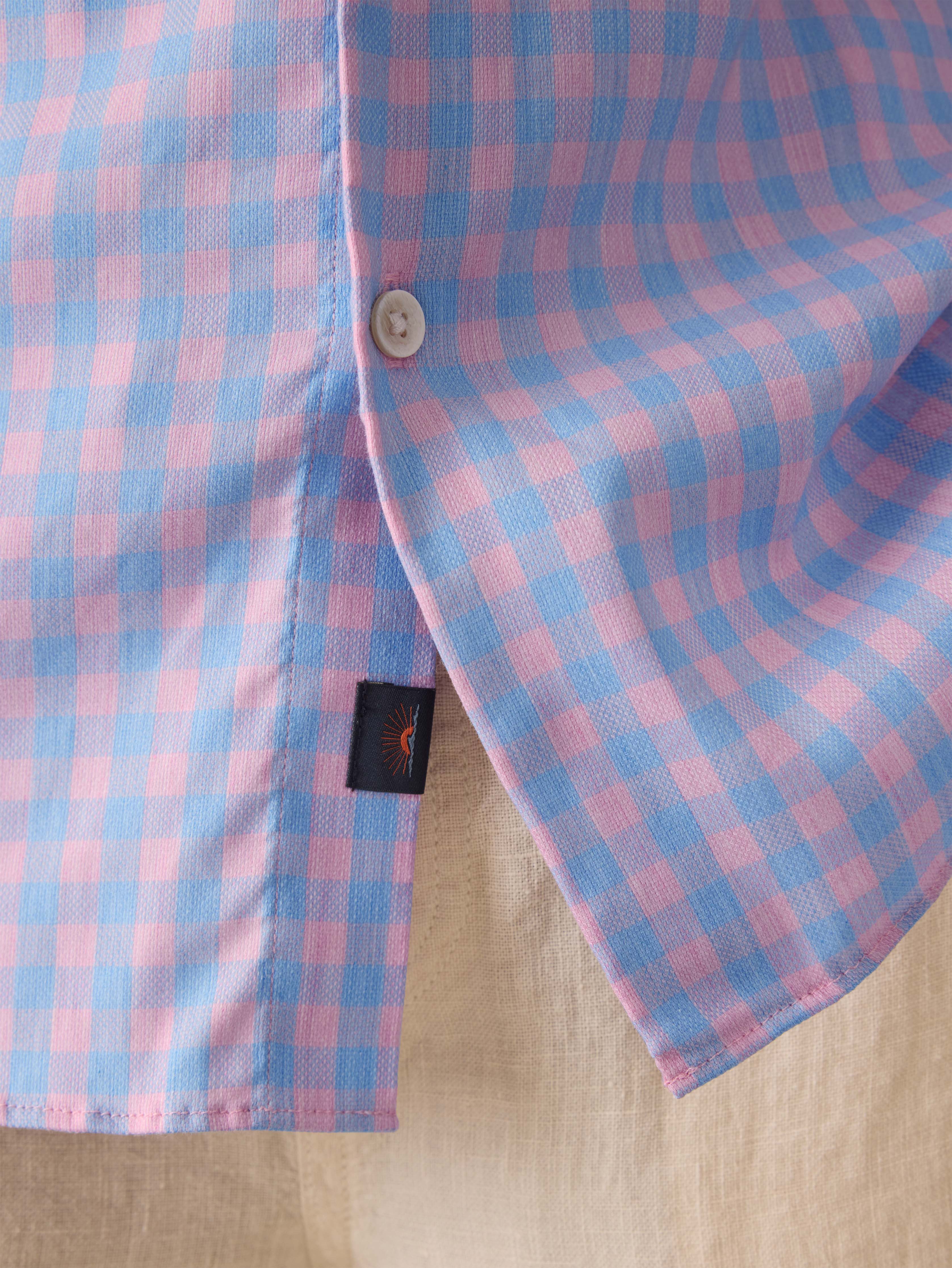 Movement™ Monterey Shirt - Coral Sky Gingham | Faherty Brand