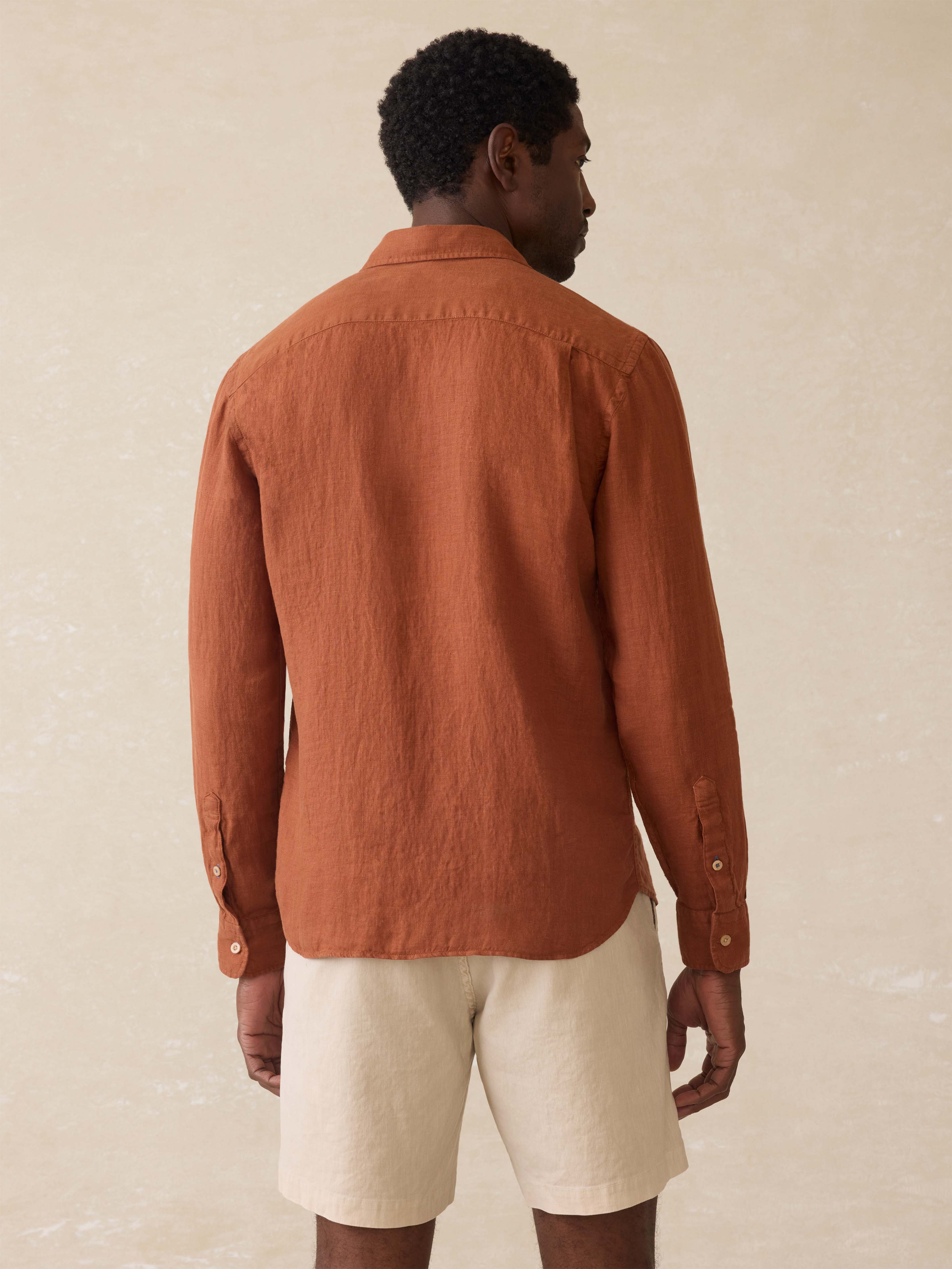 Laguna Linen Shirt - Summer Sienna | Faherty Brand