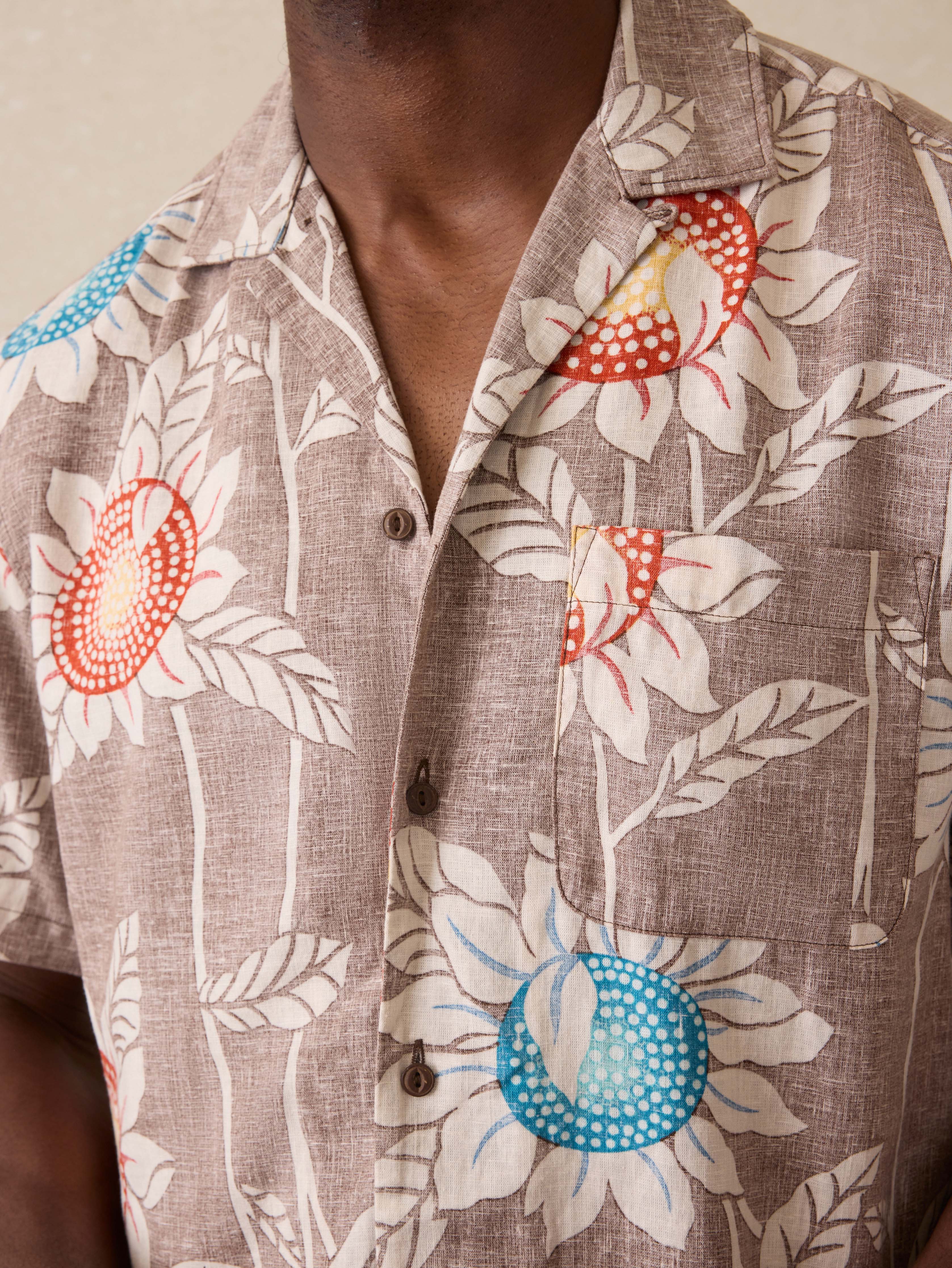 Short-Sleeve Breeze Camp Shirt - Sunseeker Blossom | Faherty Brand