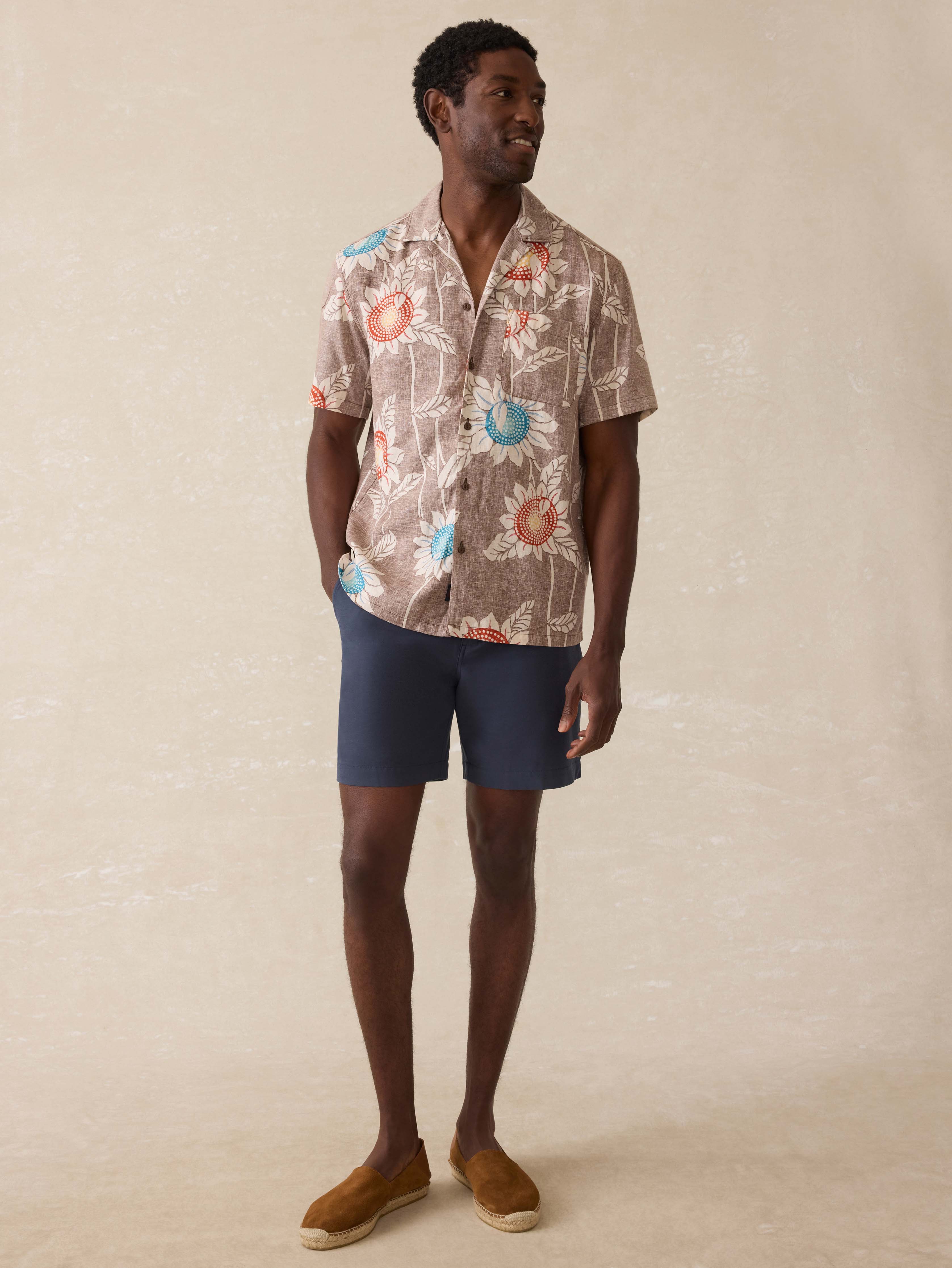 Short-Sleeve Breeze Camp Shirt - Sunseeker Blossom | Faherty Brand