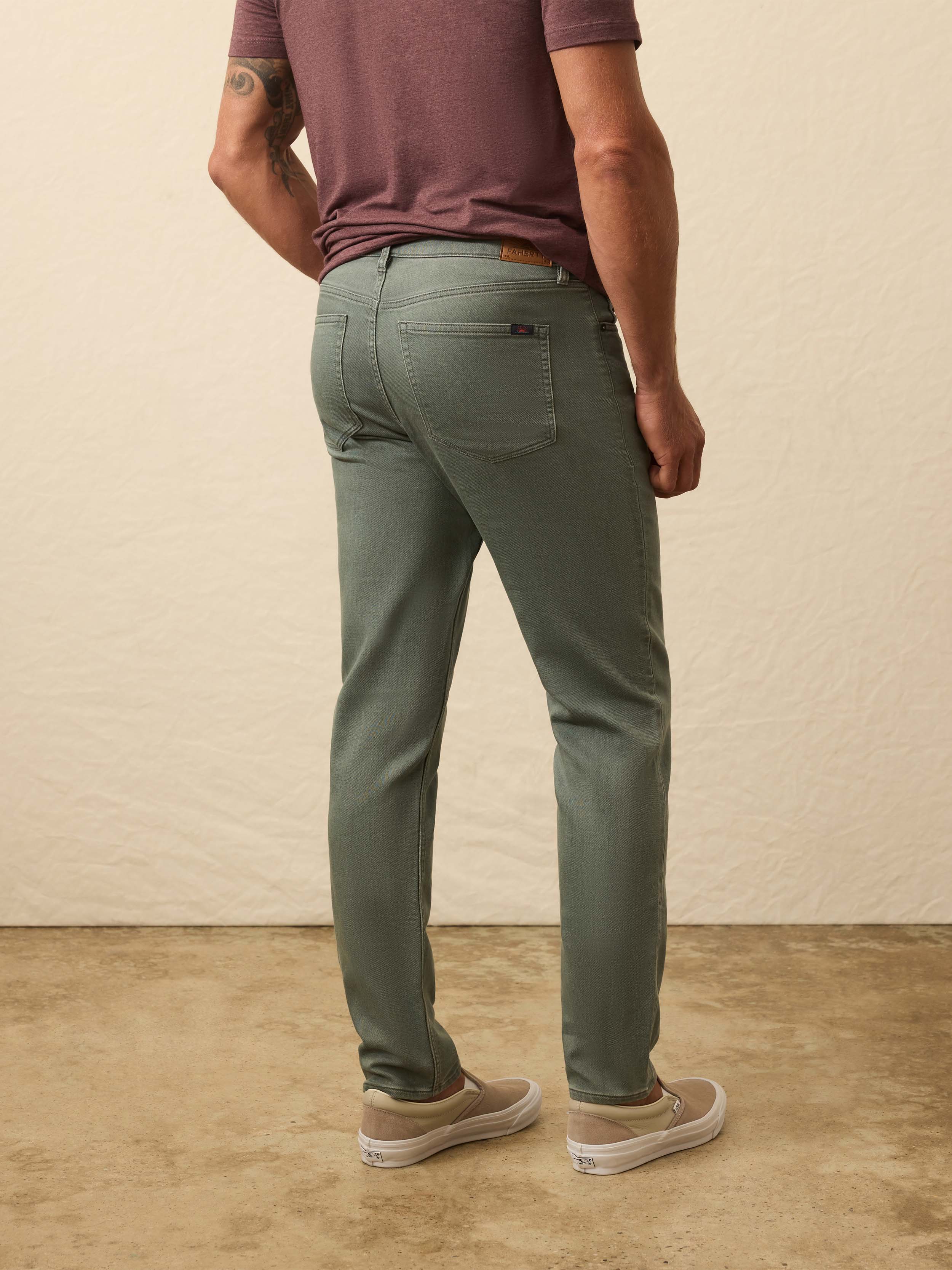 Stretch Terry 5-Pocket Pant - Stormy Seas | Faherty Brand