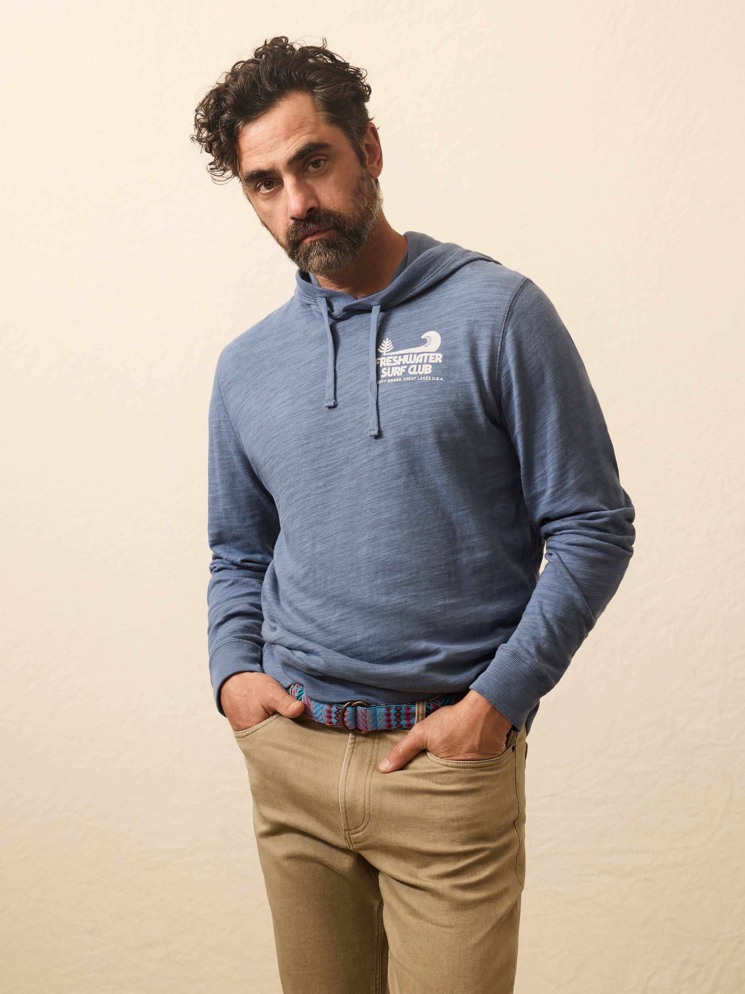 Sunwashed Organic Graphic Hoodie - Dusk | Faherty Brand