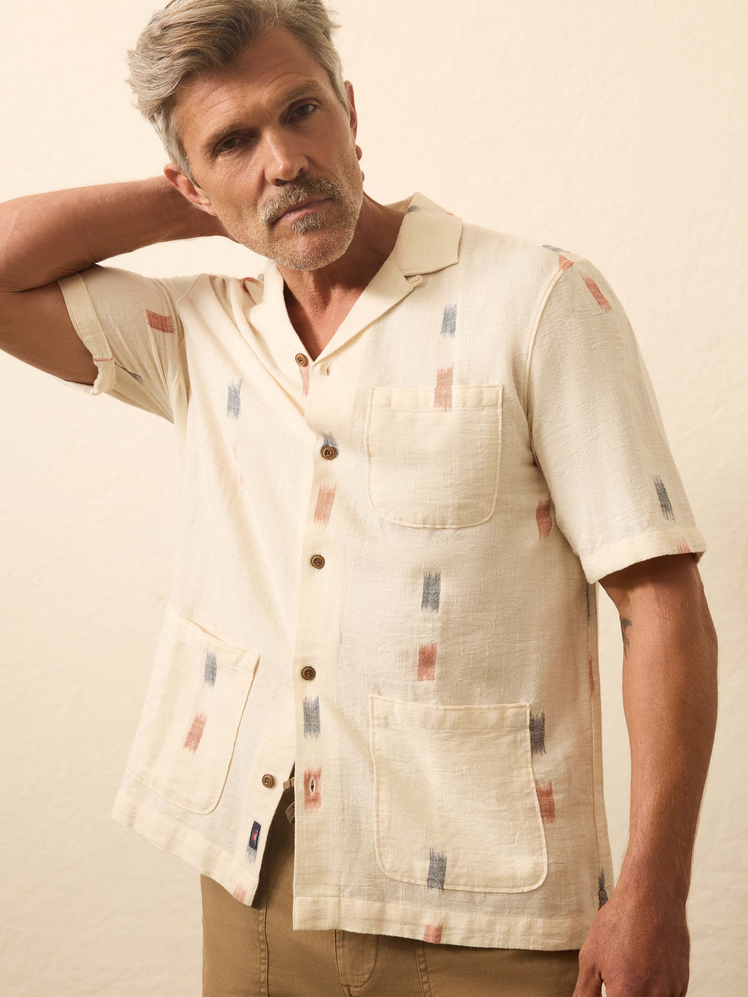 Short-Sleeve Ikat Shirt - Cedar Lake Ikat | Faherty Brand