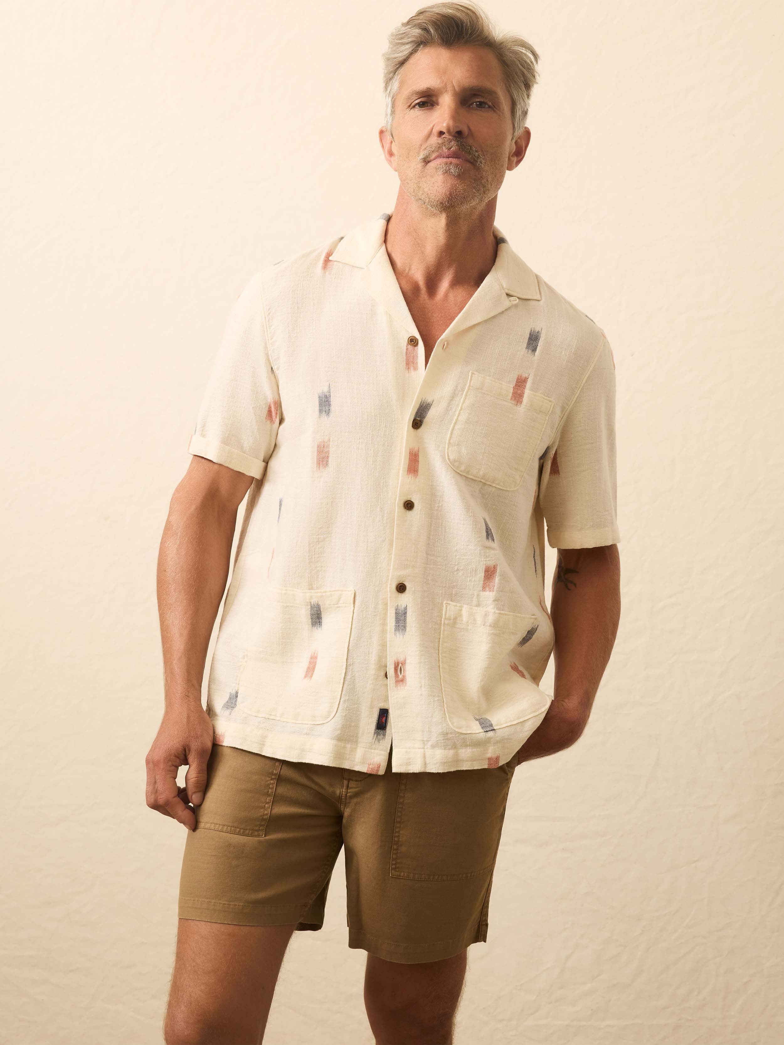 Short-Sleeve Ikat Shirt - Cedar Lake Ikat | Faherty Brand