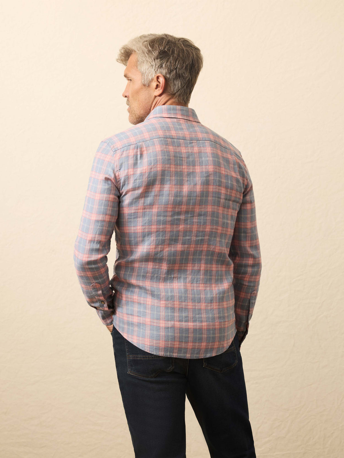 Long-Sleeve Breeze Shirt - Sunrise Sky Plaid, image 3 of 4