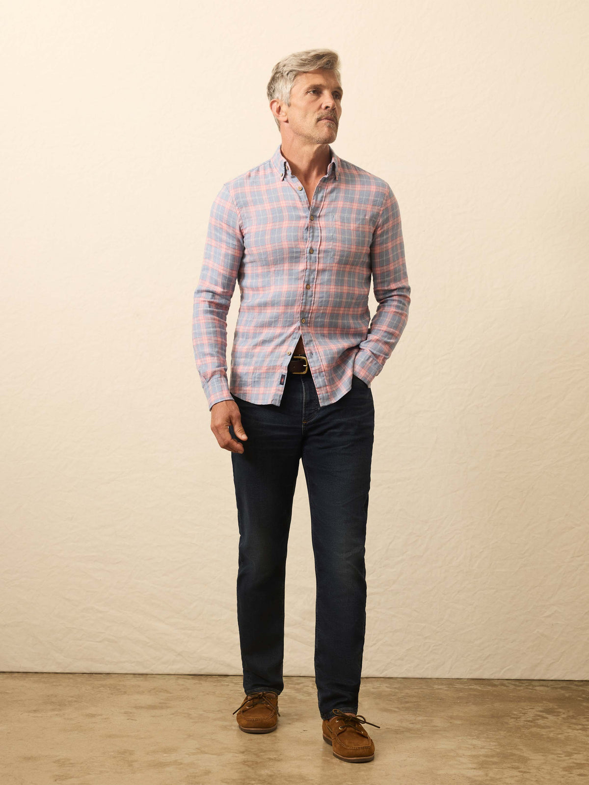 Long-Sleeve Breeze Shirt - Sunrise Sky Plaid, image 4 of 4
