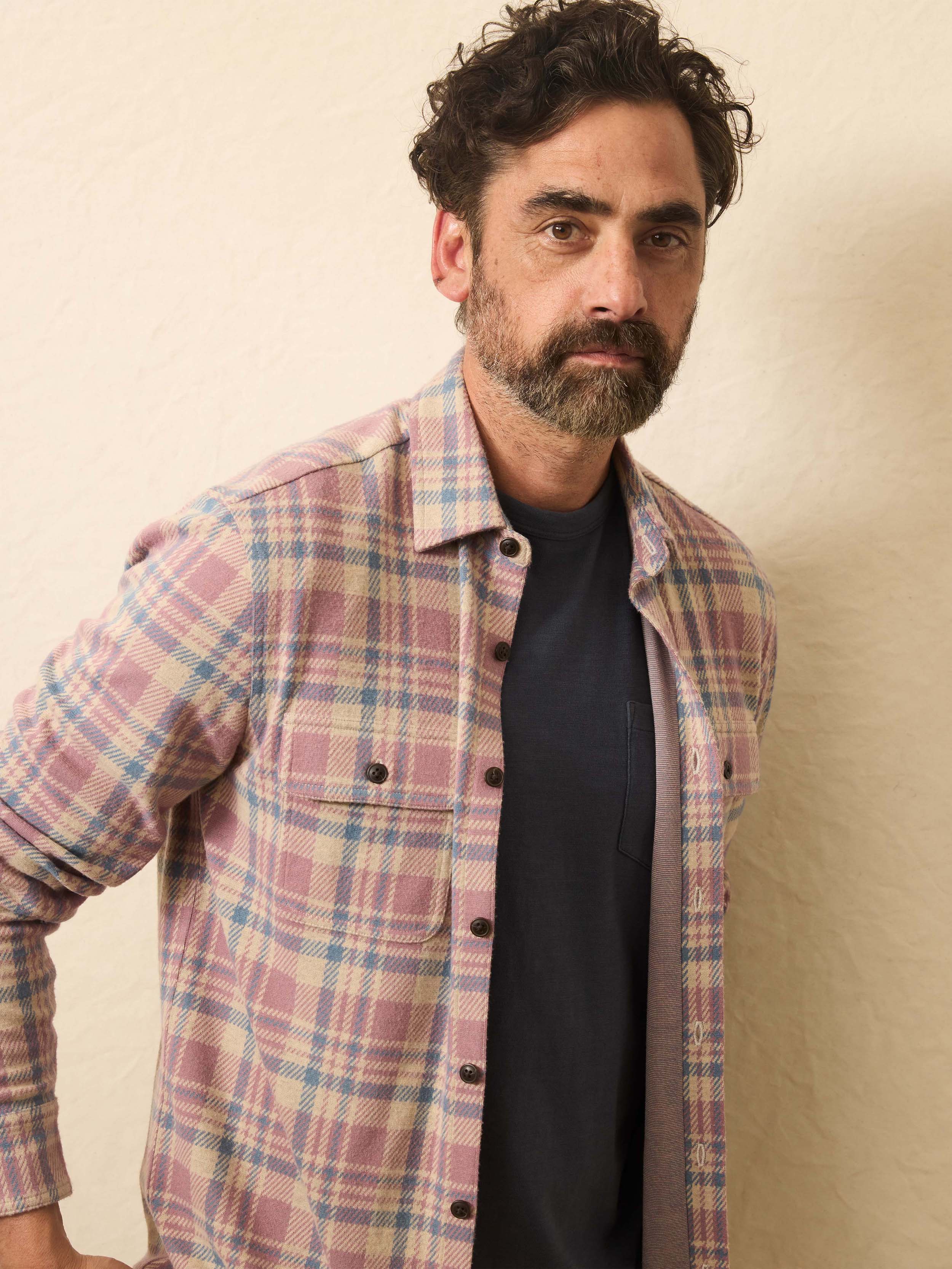Legend™ Sweater Shirt - Cedar Shore Plaid | Faherty Brand