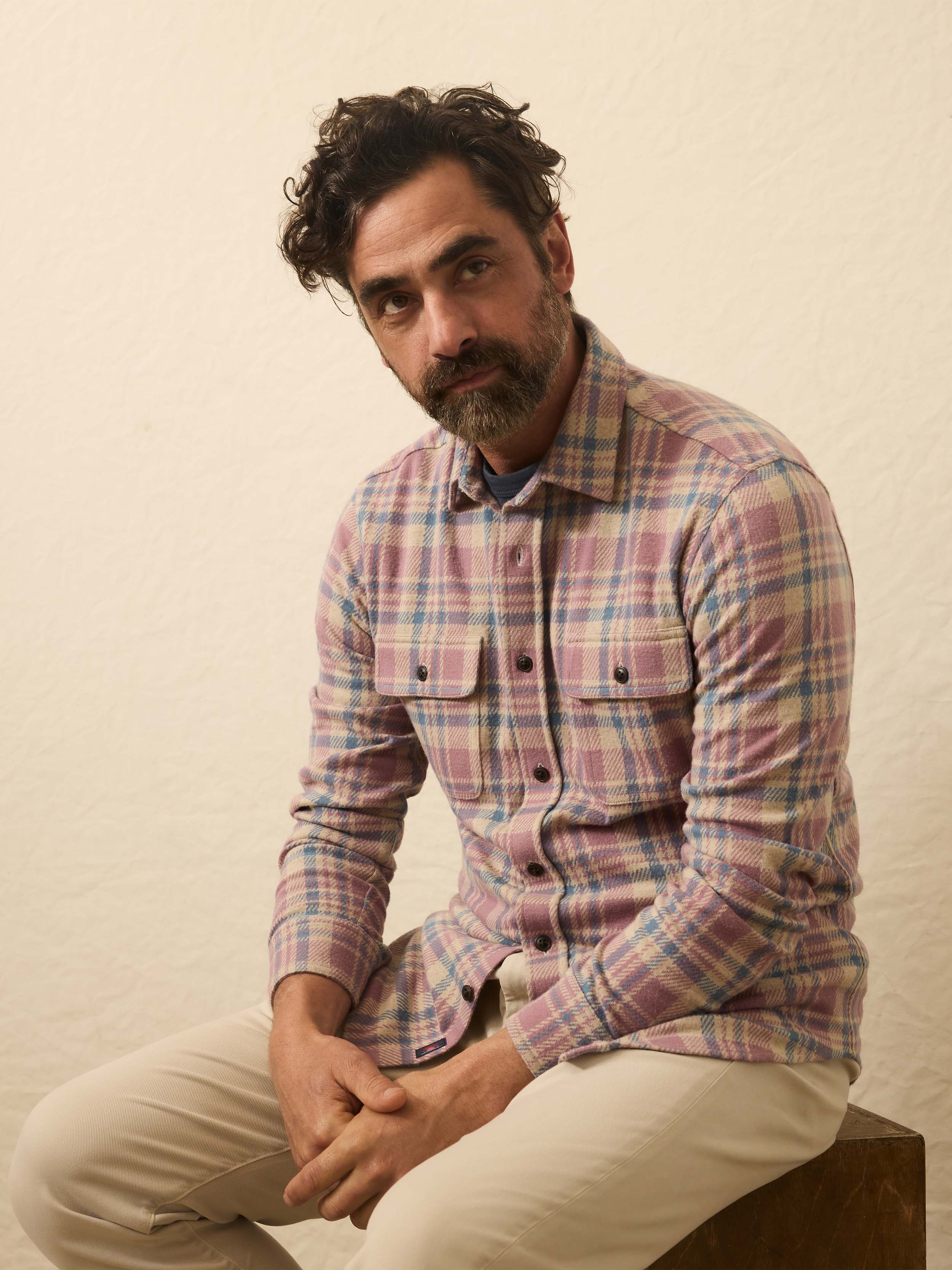 Legend™ Sweater Shirt - Cedar Shore Plaid | Faherty Brand