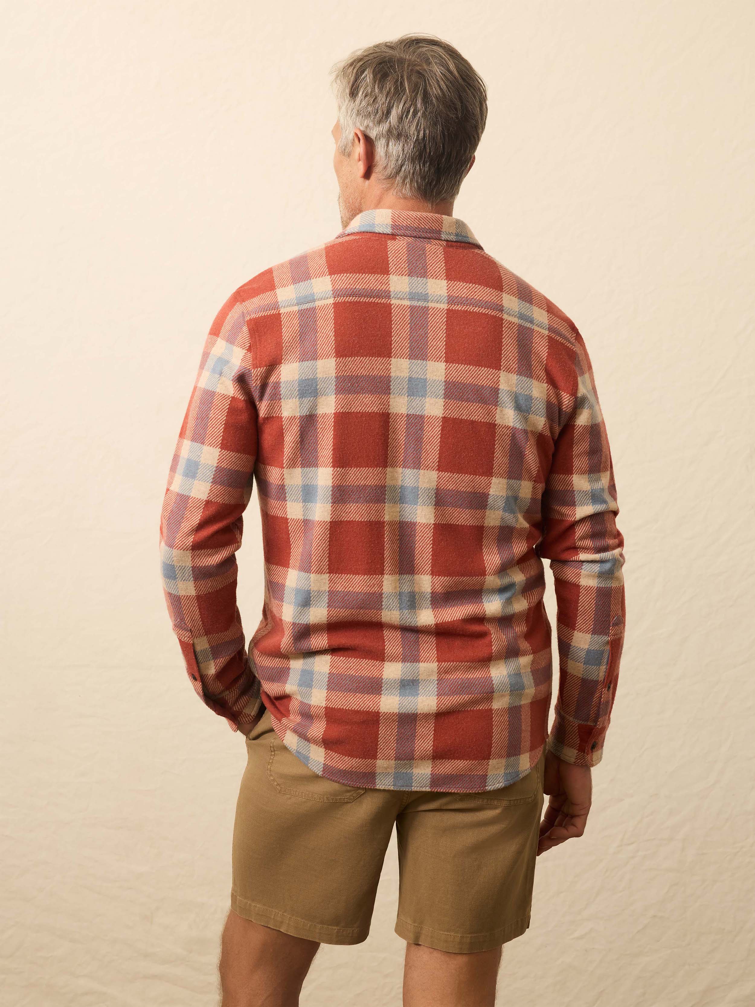 Legend™ Sweater Shirt - Copper Falls Plaid | Faherty Brand